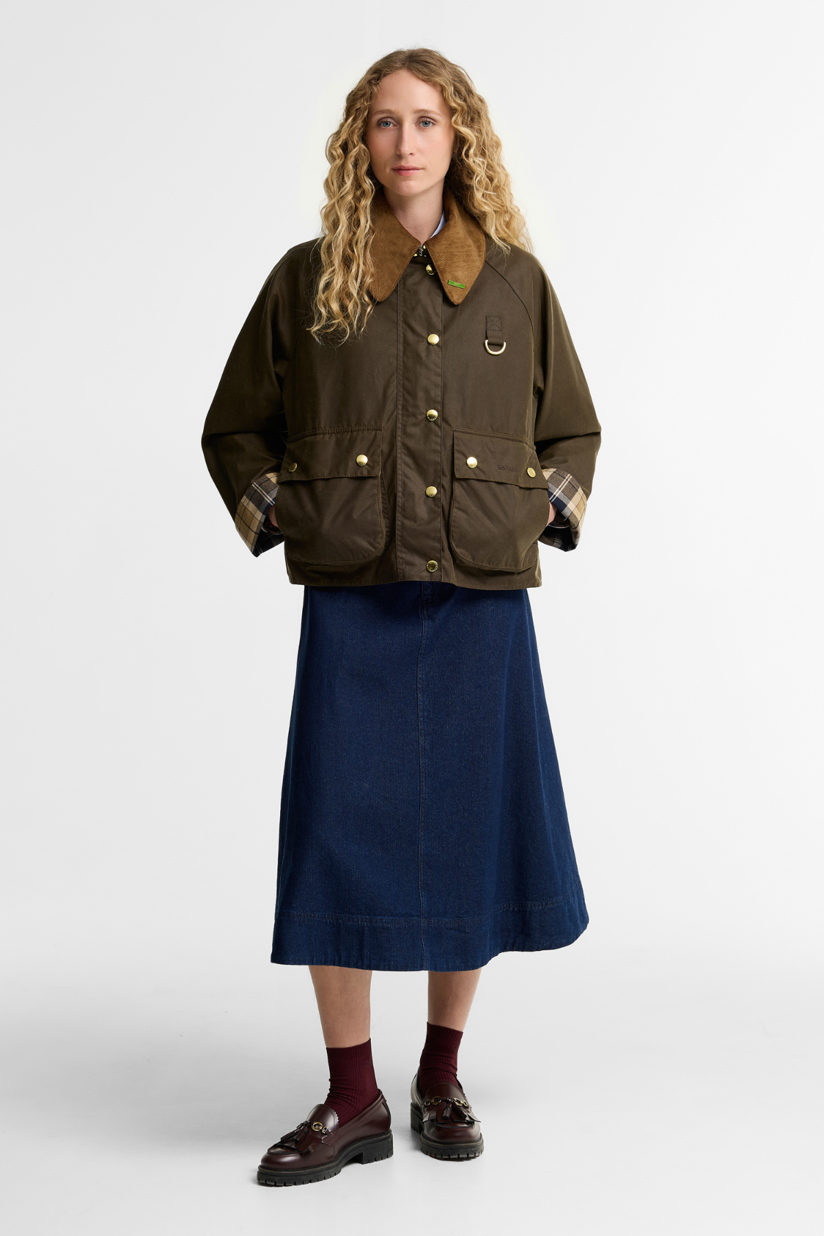 Barbour Icons Modern Spey Yağlı Ceket SN91 Beech Birchwood