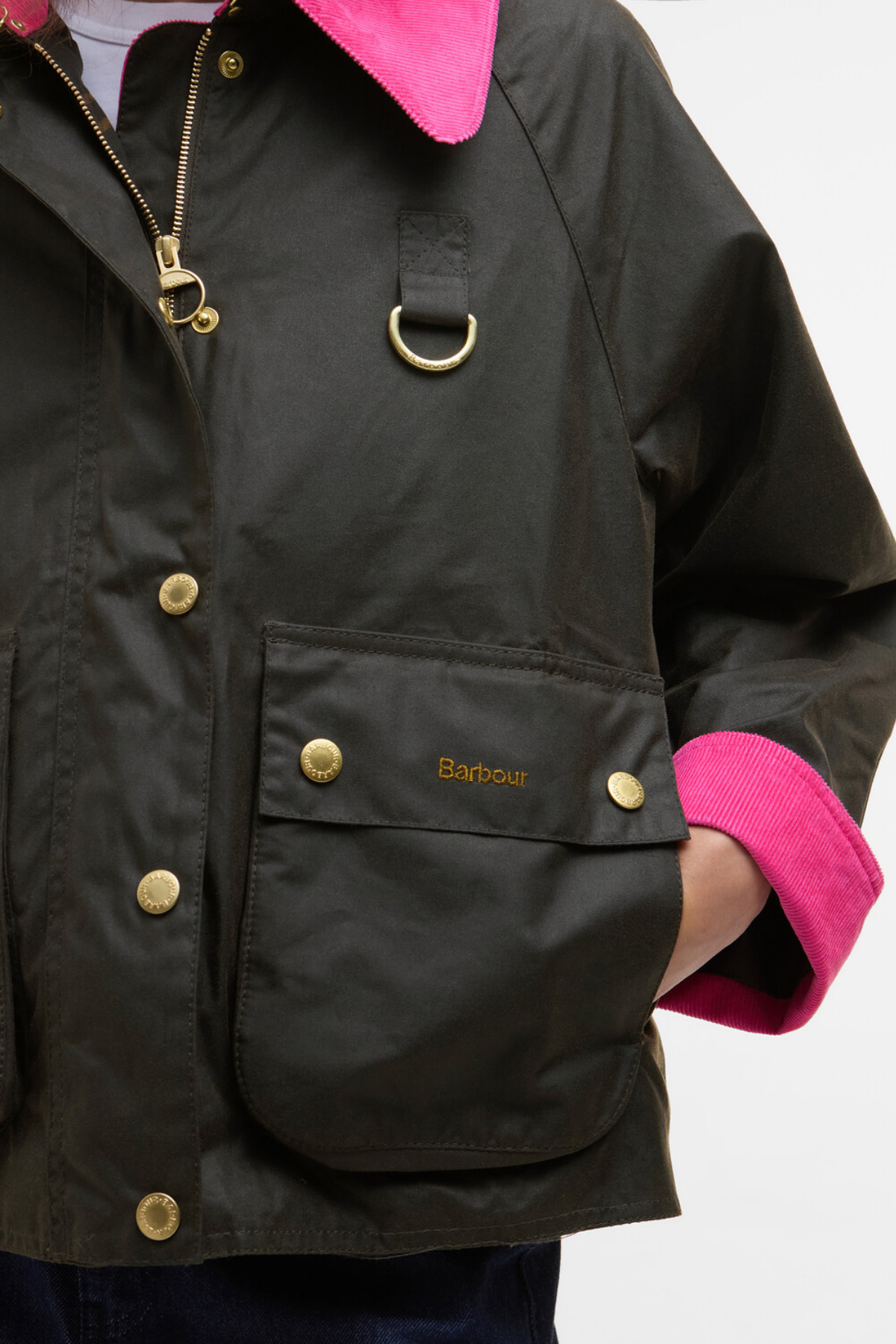 Barbour Icons Spey Yağlı Ceket OL71 Olive-Classic