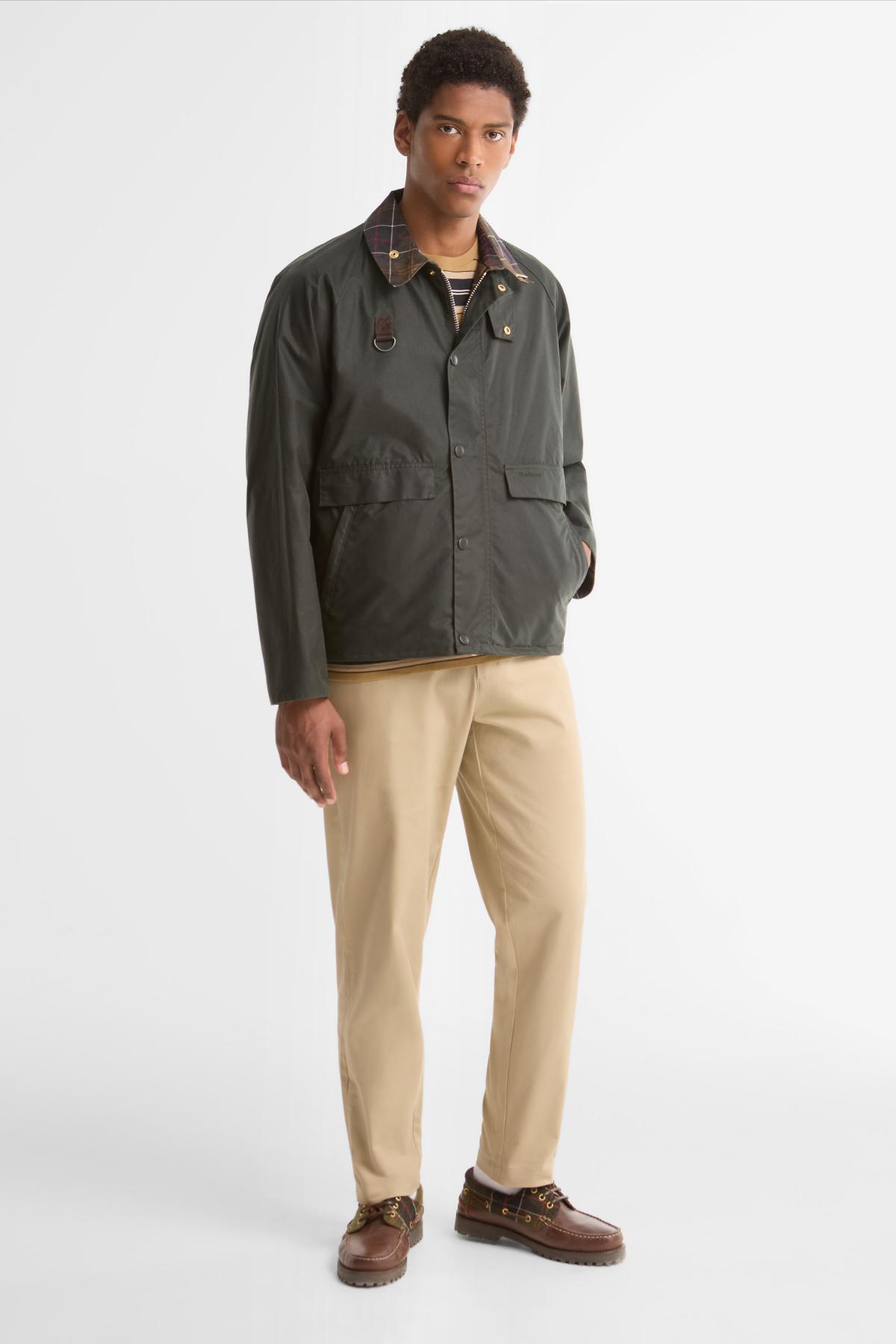 Barbour Icons Spey Yağlı Ceket SG51 Sage