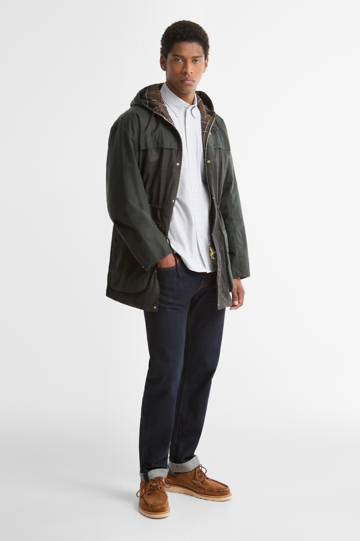 Barbour Icons Tartan Durham Yağlı Ceket TN12 Classic Tartan