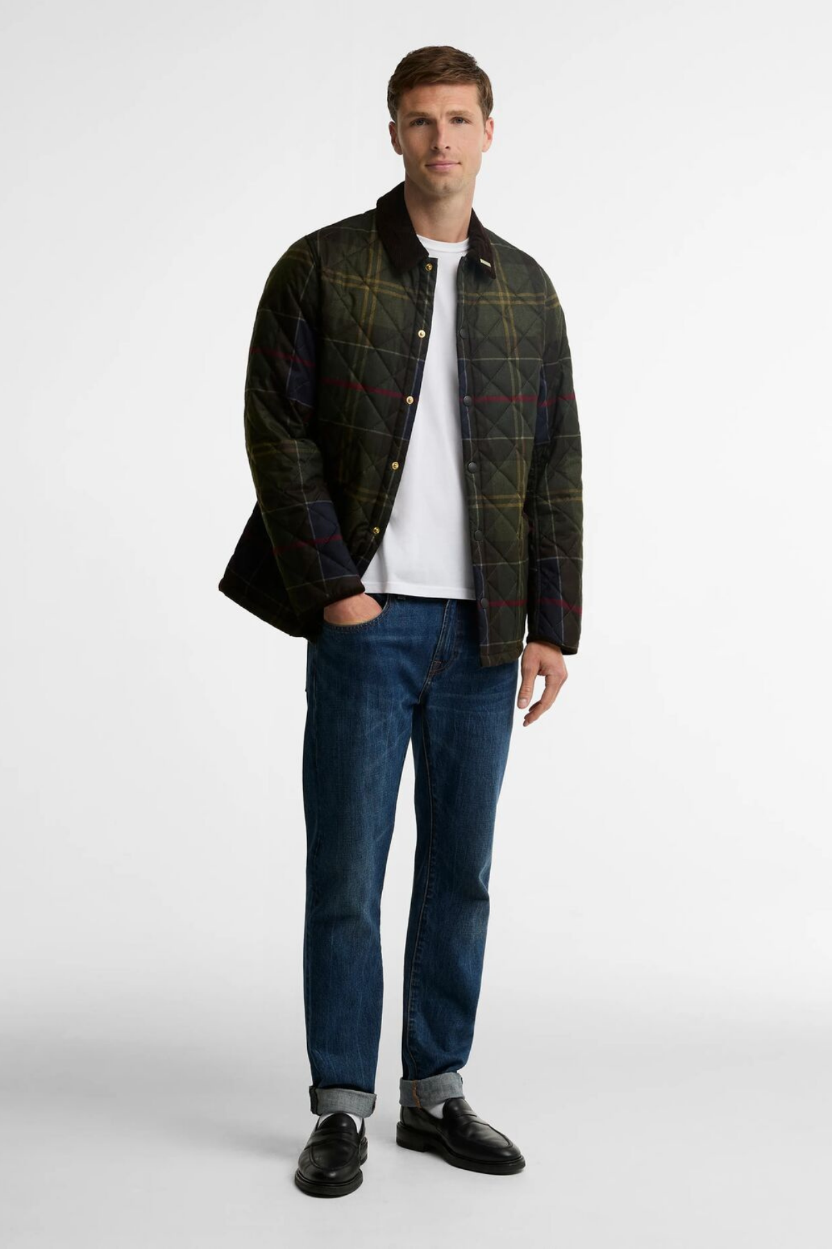 Barbour Icons Tartan Heritage Liddesdale Kapitone Ceket TN14 Classic Tartan