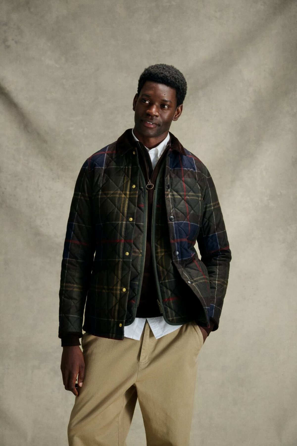 Barbour Icons Tartan Heritage Liddesdale Kapitone Ceket TN14 Classic Tartan
