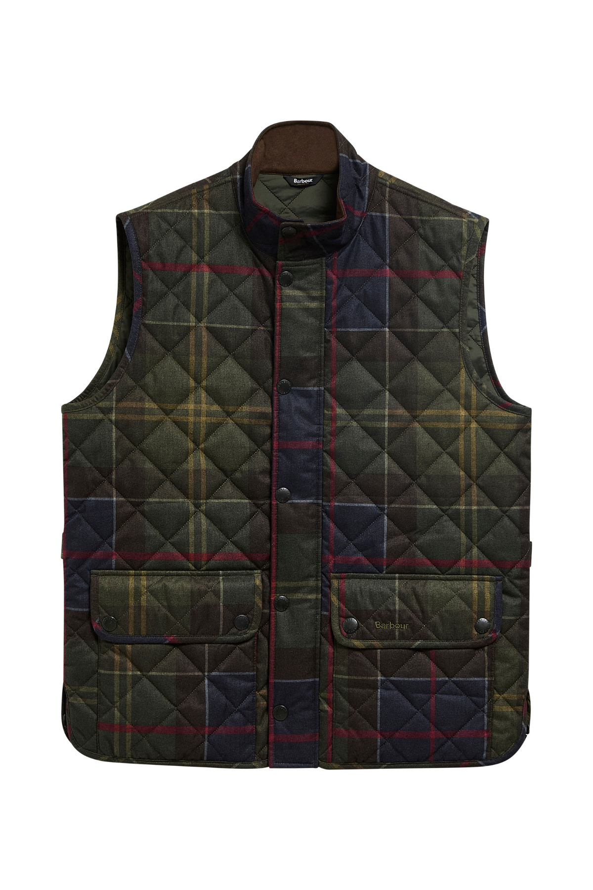 Barbour Icons Tartan Lowerdale Kapitone Yelek TN14 Classic Tartan