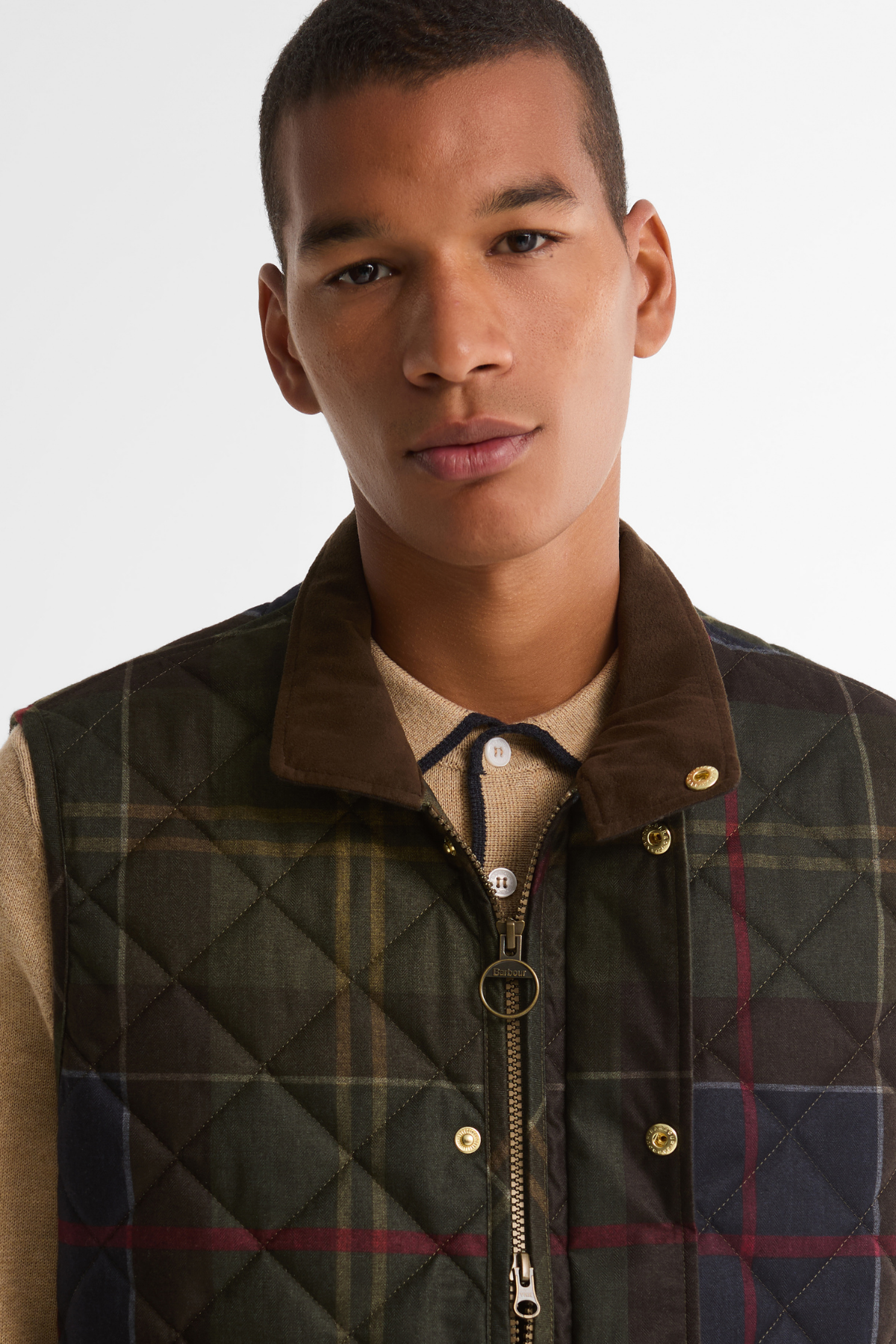 Barbour Icons Tartan Lowerdale Kapitone Yelek TN14 Classic Tartan