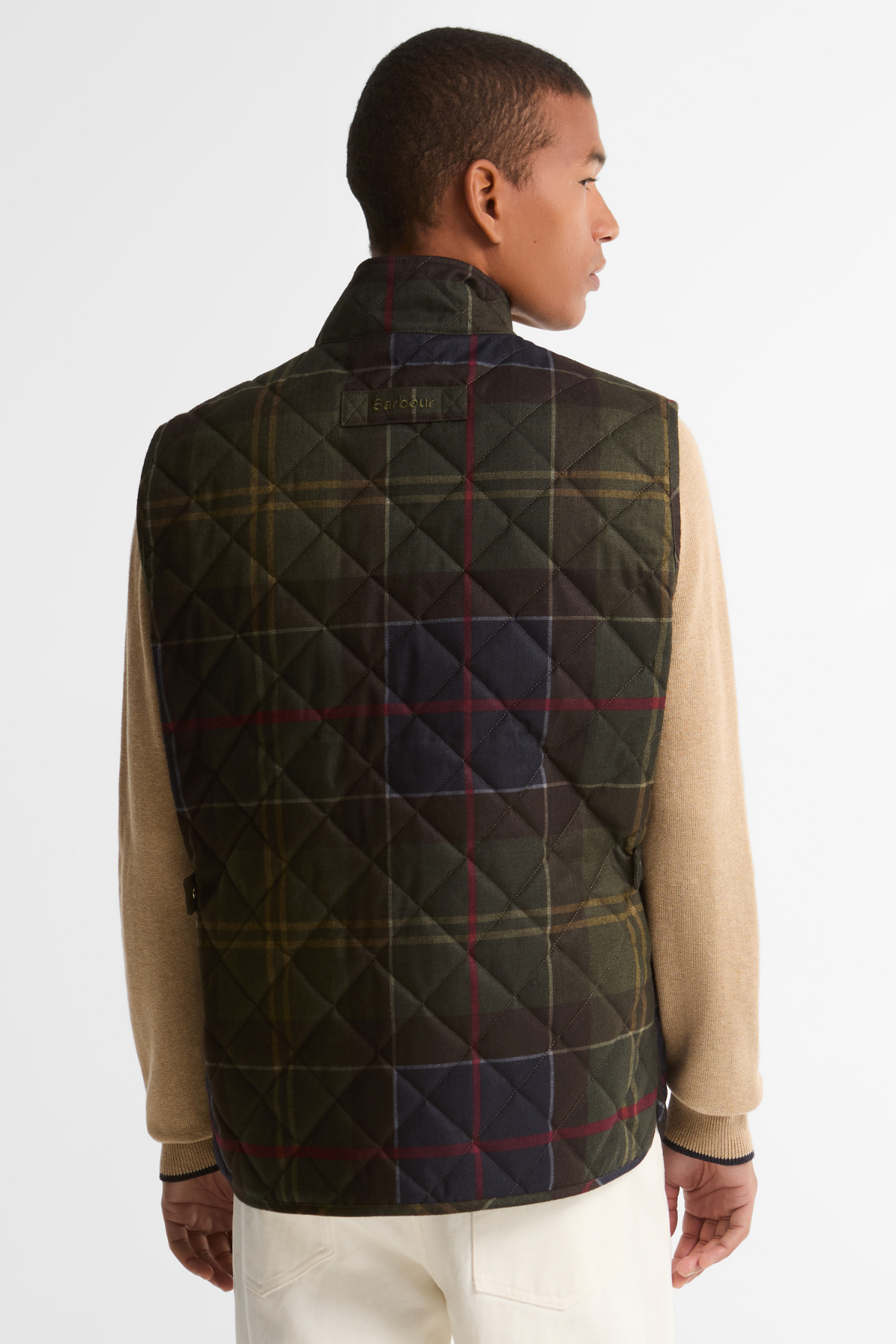 Barbour Icons Tartan Lowerdale Kapitone Yelek TN14 Classic Tartan