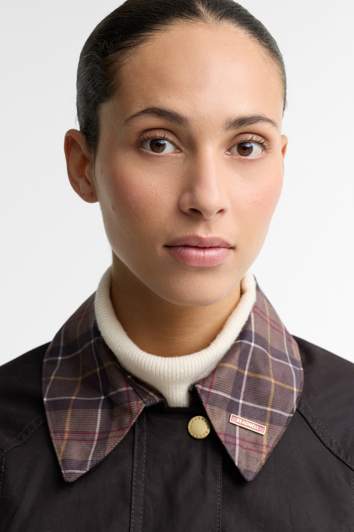 Barbour Icons Tartan Modern Beadnell Yağlı Ceket RU91 Rustic Muted