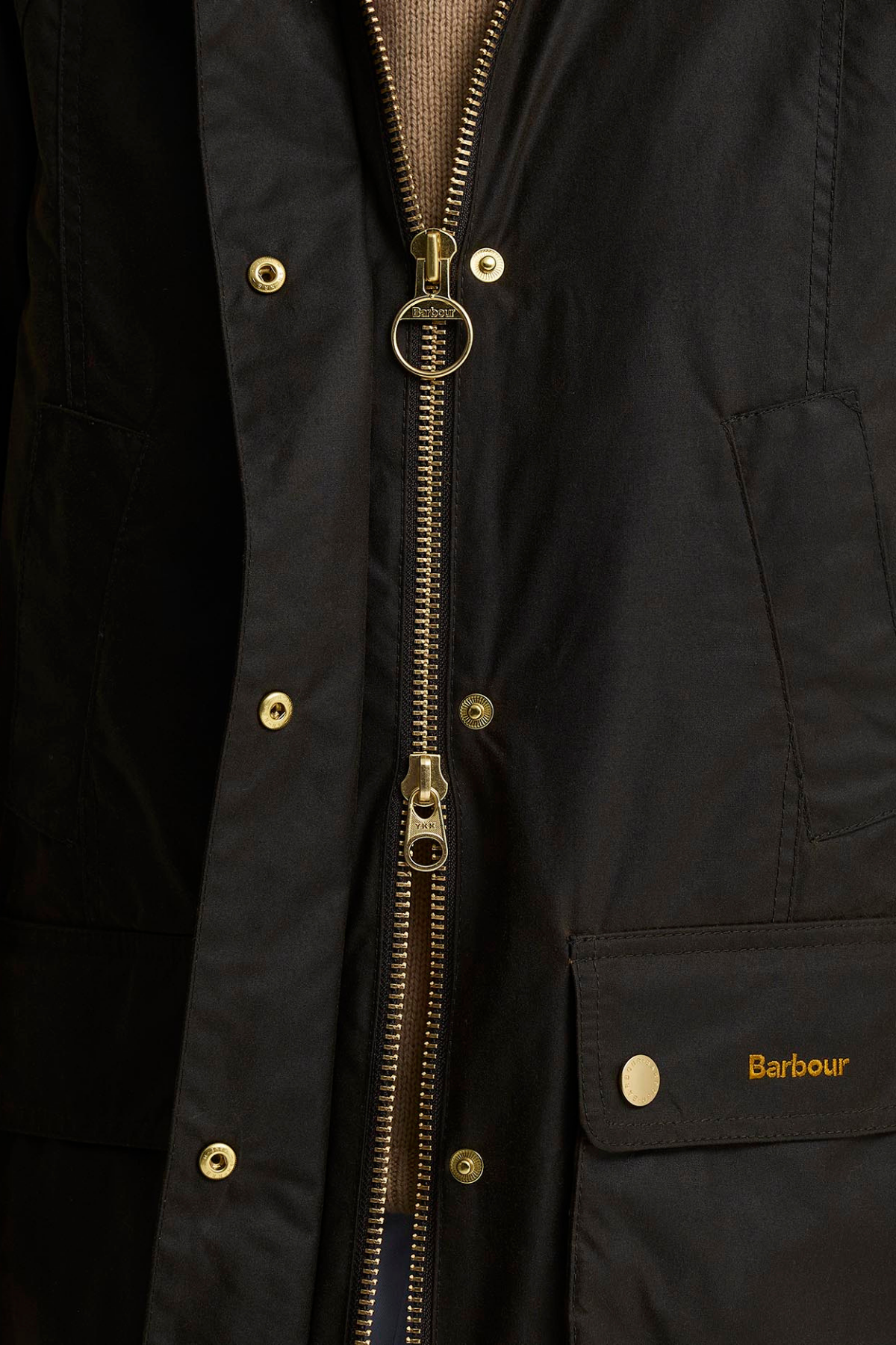 Barbour Icons Tartan Modern Beadnell Yağlı Ceket OL71 Olive-Classic Tartan