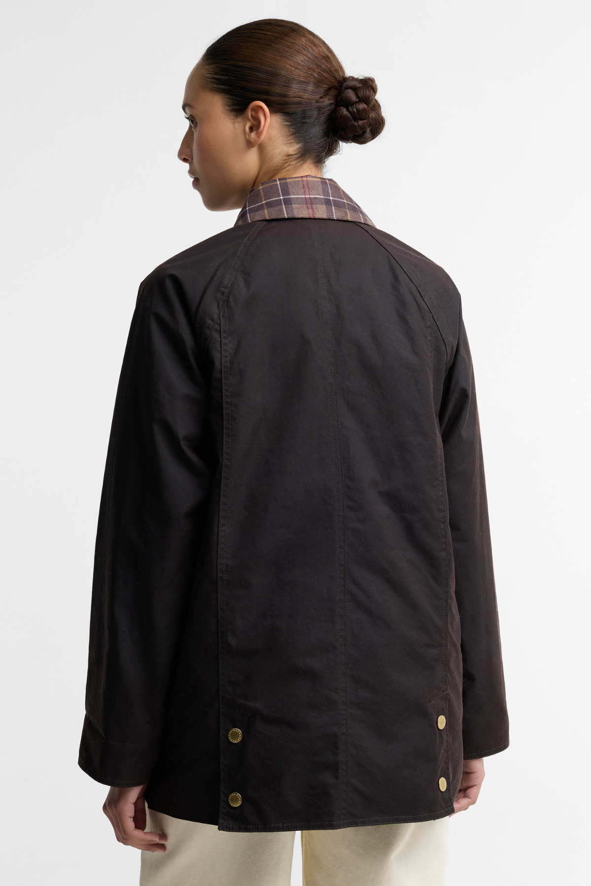 Barbour Icons Tartan Modern Beadnell Yağlı Ceket RU91 Rustic Muted