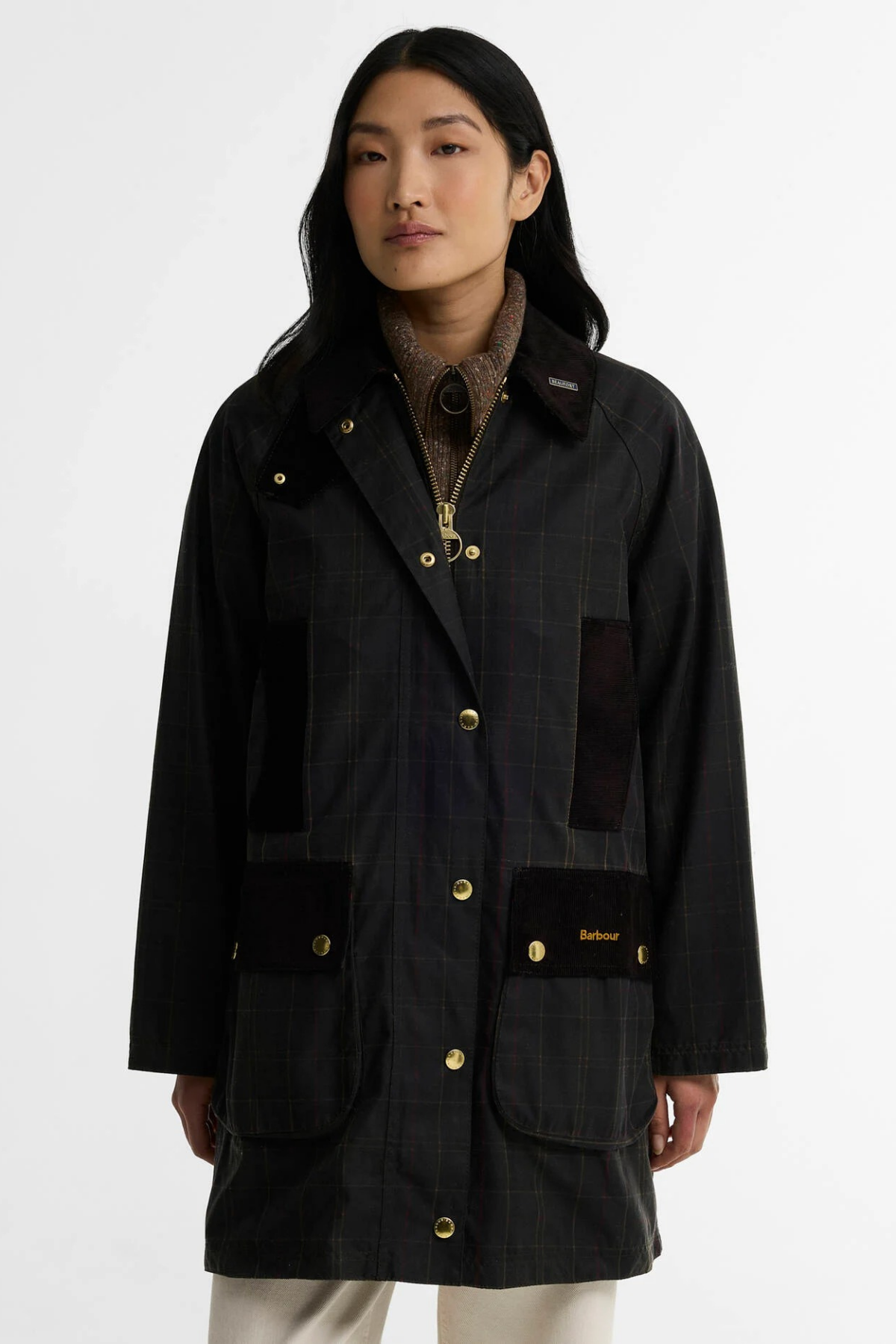 Barbour Icons Tartan Modern Beaufort Yağlı Ceket OL71 Classic Tartan Olive