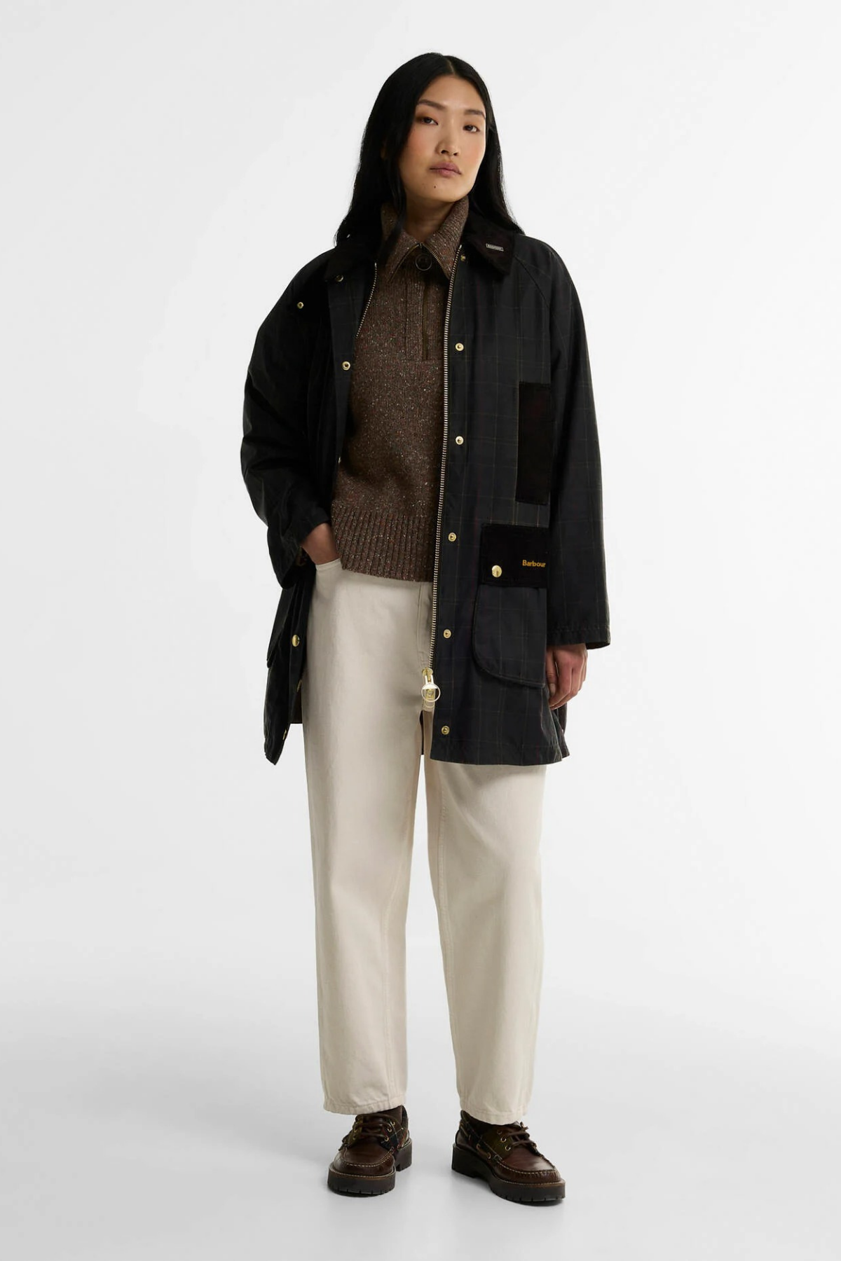 Barbour Icons Tartan Modern Beaufort Yağlı Ceket OL71 Classic Tartan Olive