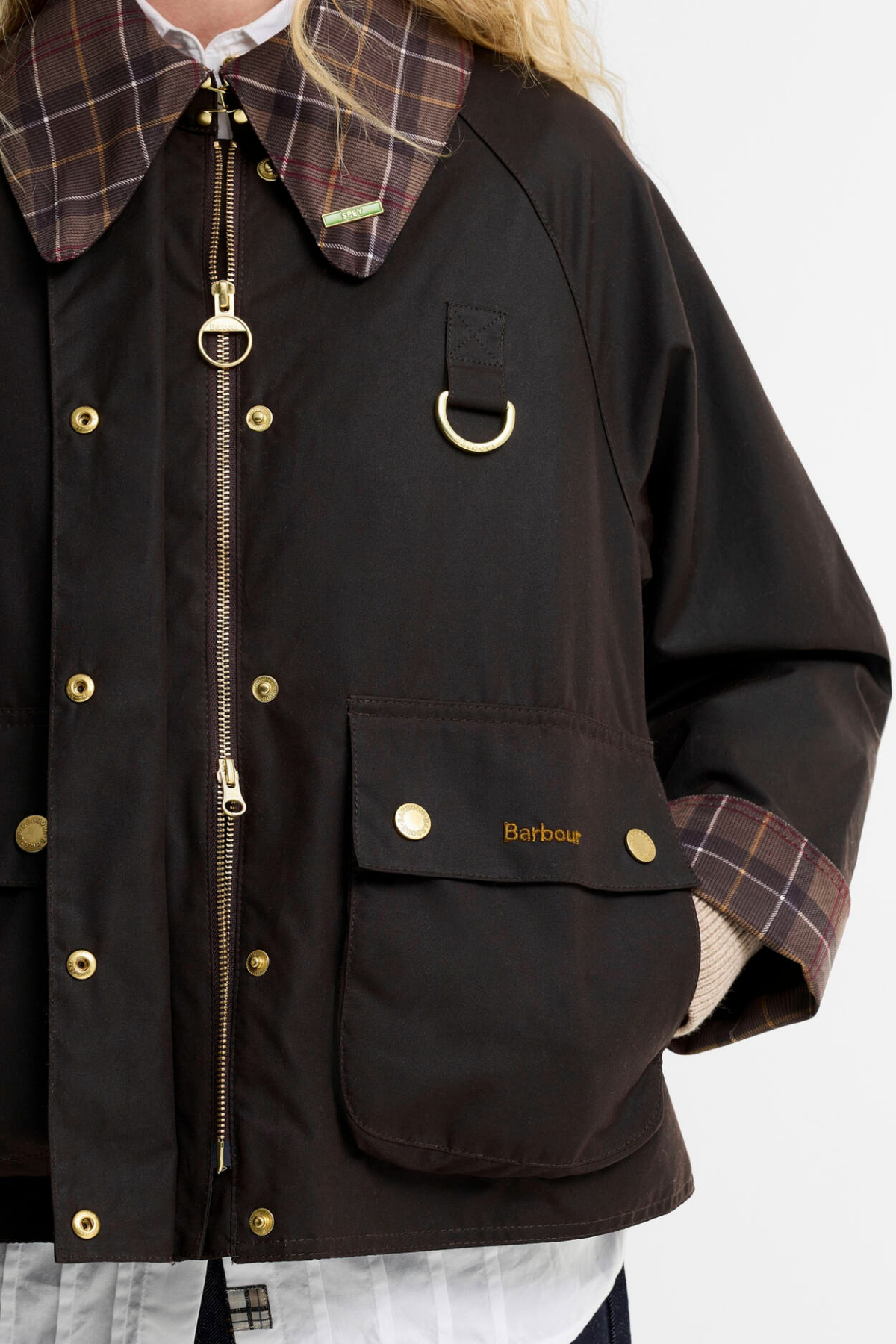 Barbour Icons Tartan Spey Yağlı Ceket RU91 Rustic Muted