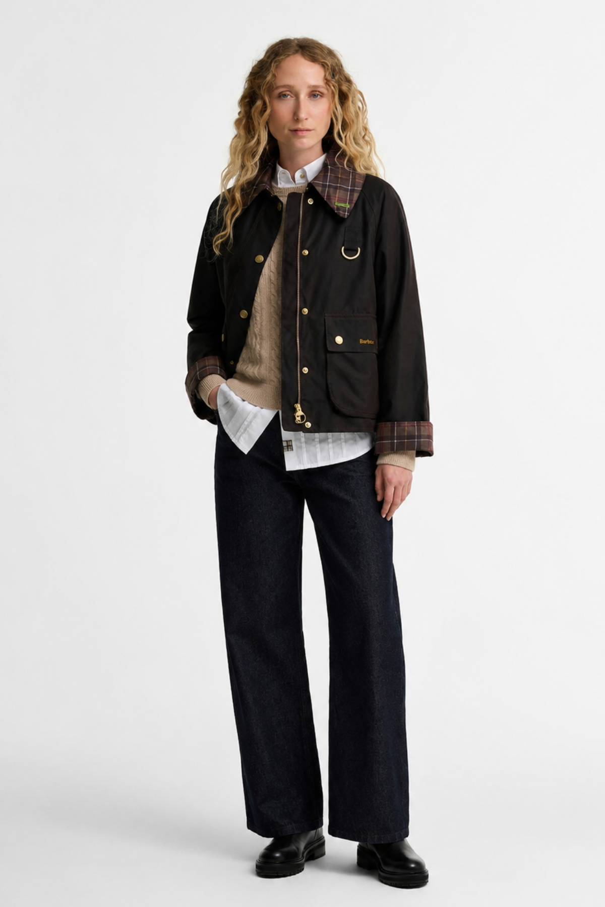 Barbour Icons Tartan Spey Yağlı Ceket RU91 Rustic Muted