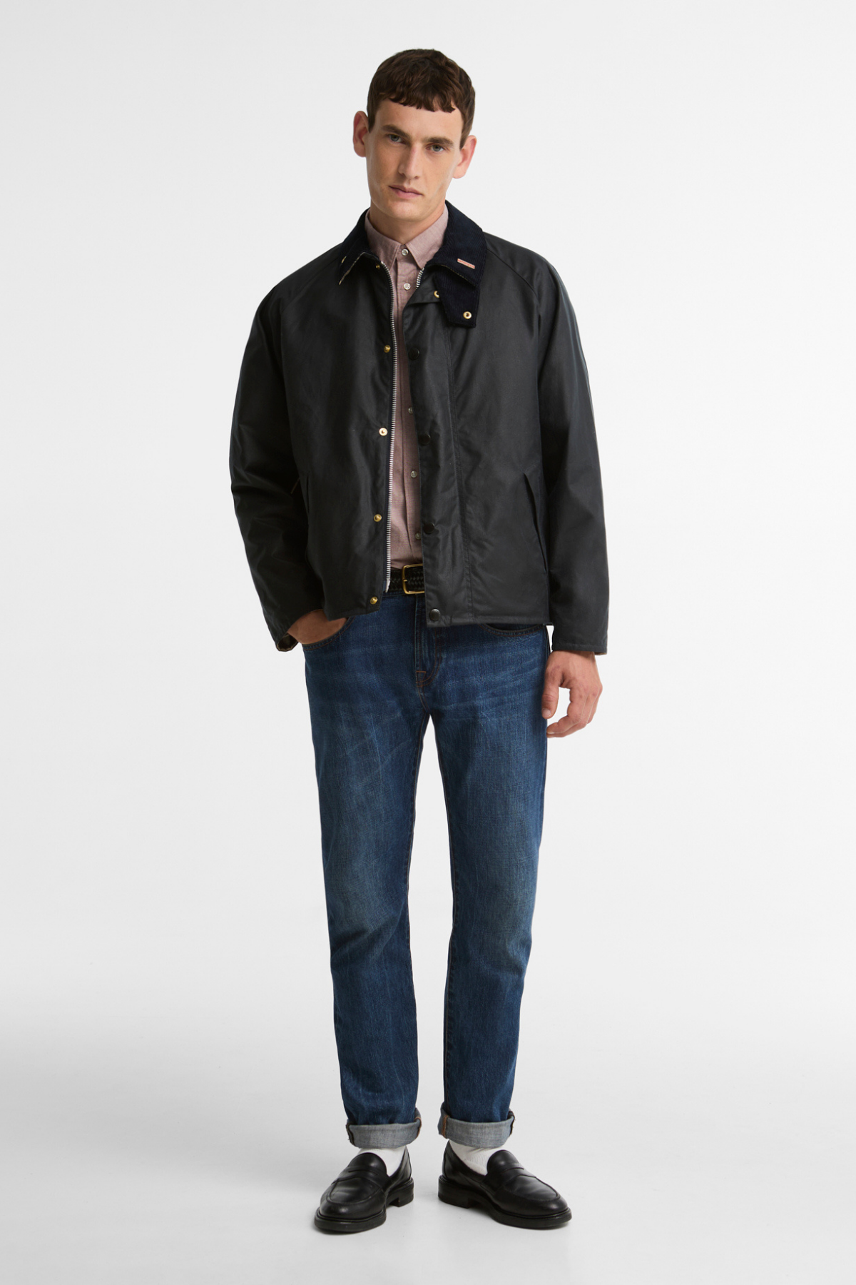 Barbour Icons Transport Yağlı Ceket NY92 Navy