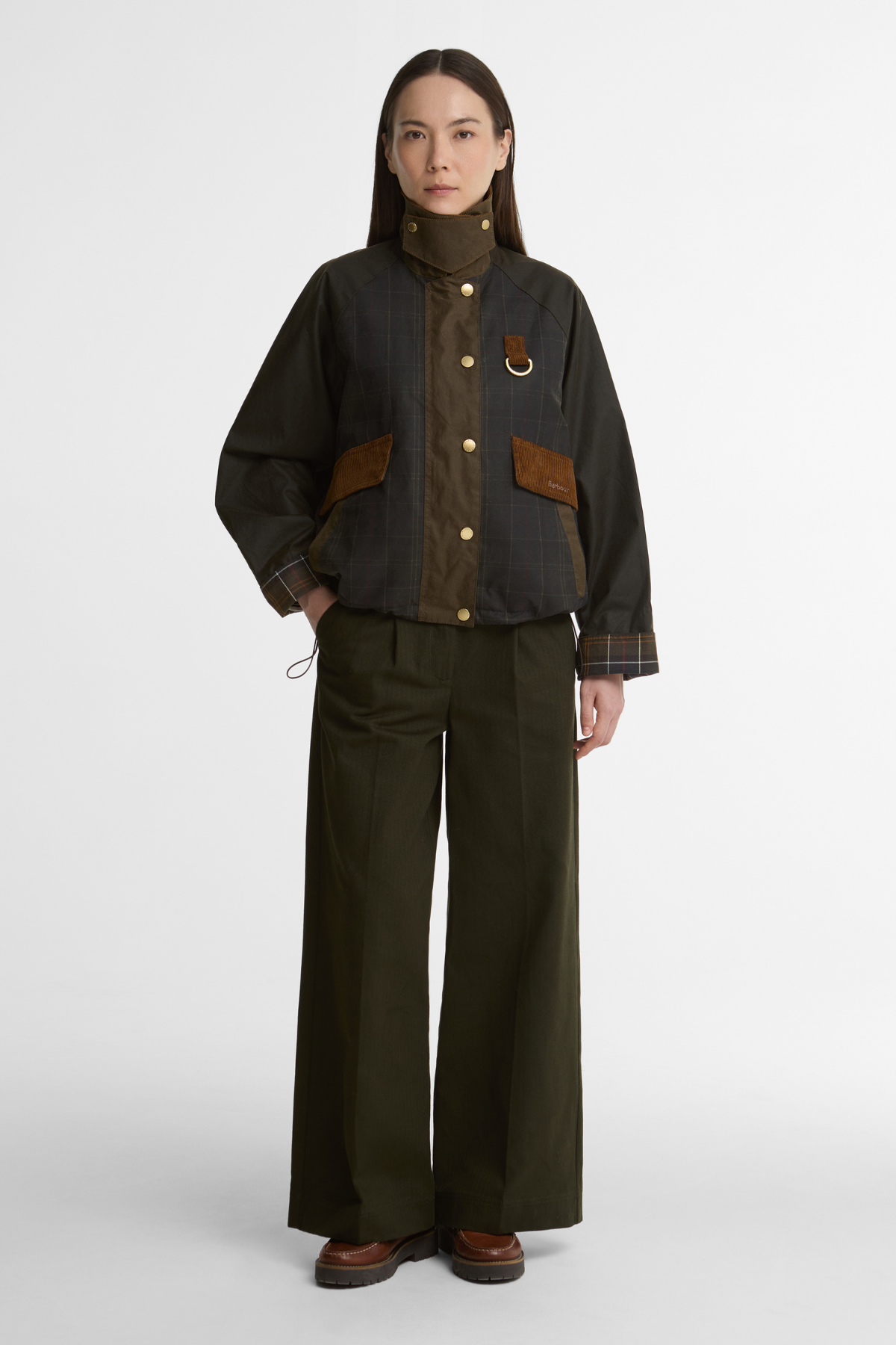 Barbour Irene Yağlı Ceket OL71 Classic Olive Beech