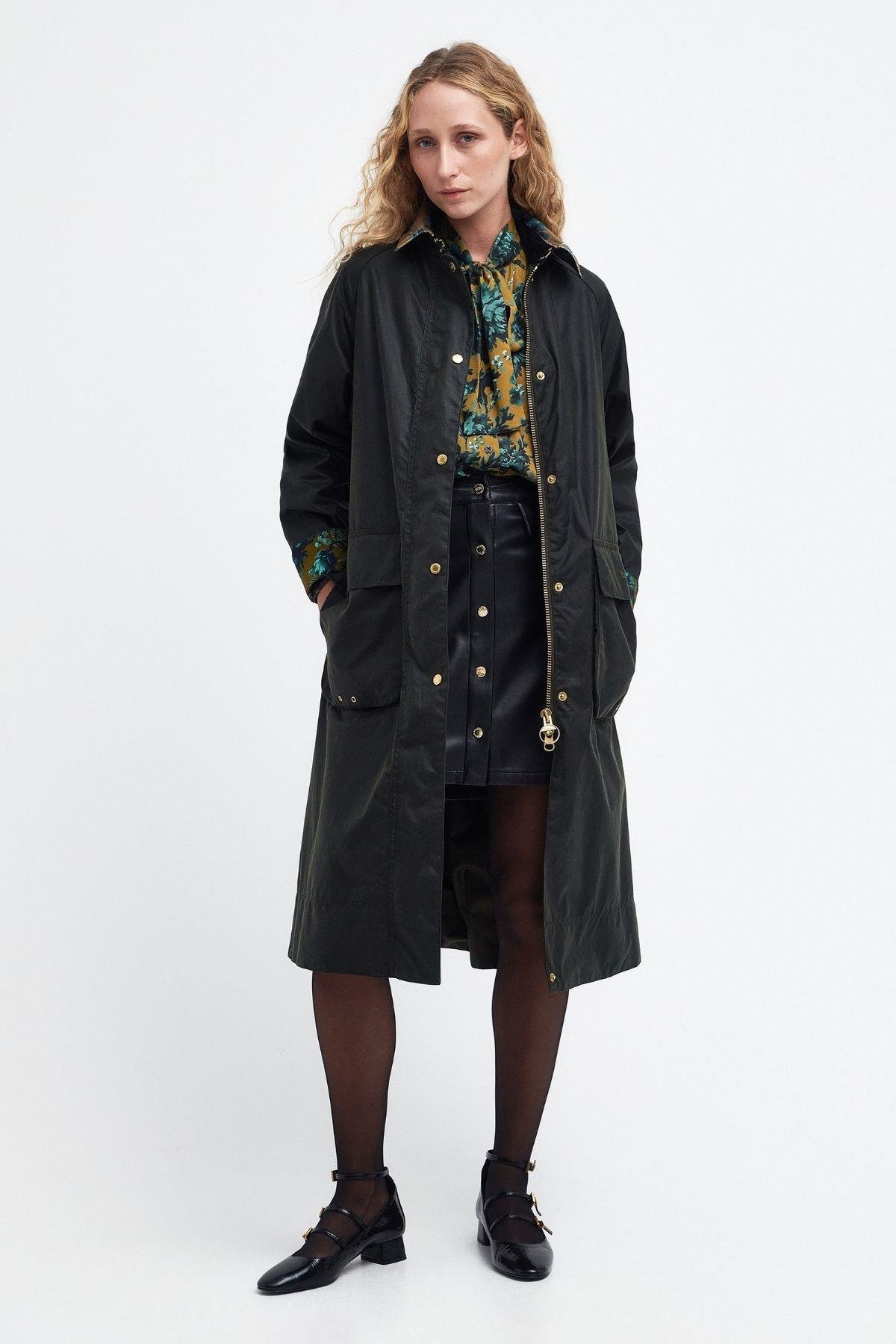 Barbour x House of Hackney Lansdowne Yağlı Ceket OL52 Fern-Opia
