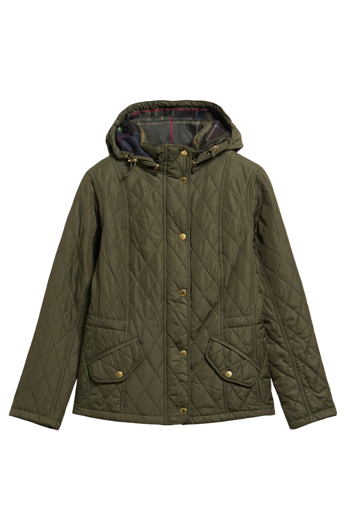 Barbour Kadın Millfire Quilt Kapitone Ceket GN92 Olive-Classic