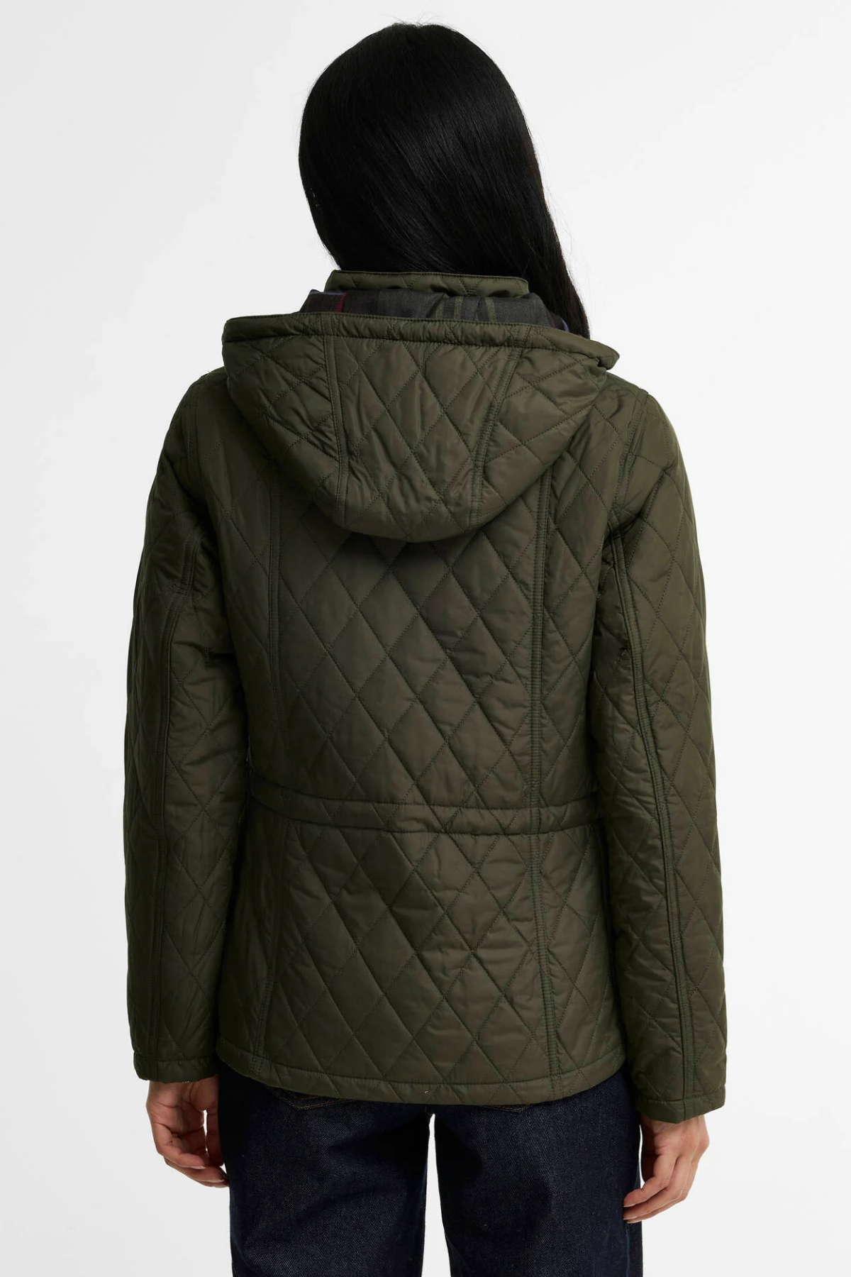 Barbour Kadın Millfire Quilt Kapitone Ceket GN92 Olive-Classic
