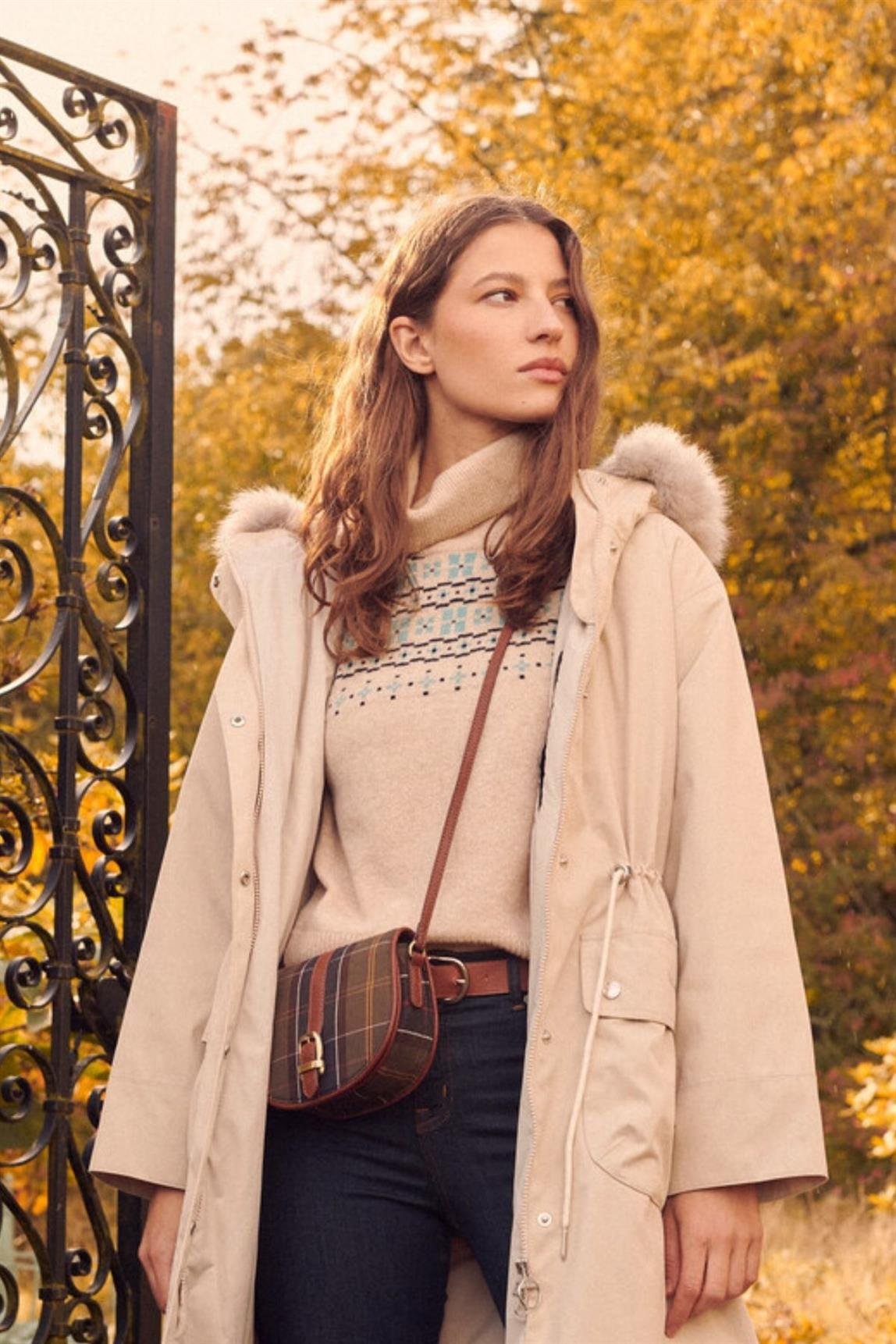 Barbour Katrine Tartan Çapraz Çanta TN11 Classic Tartan