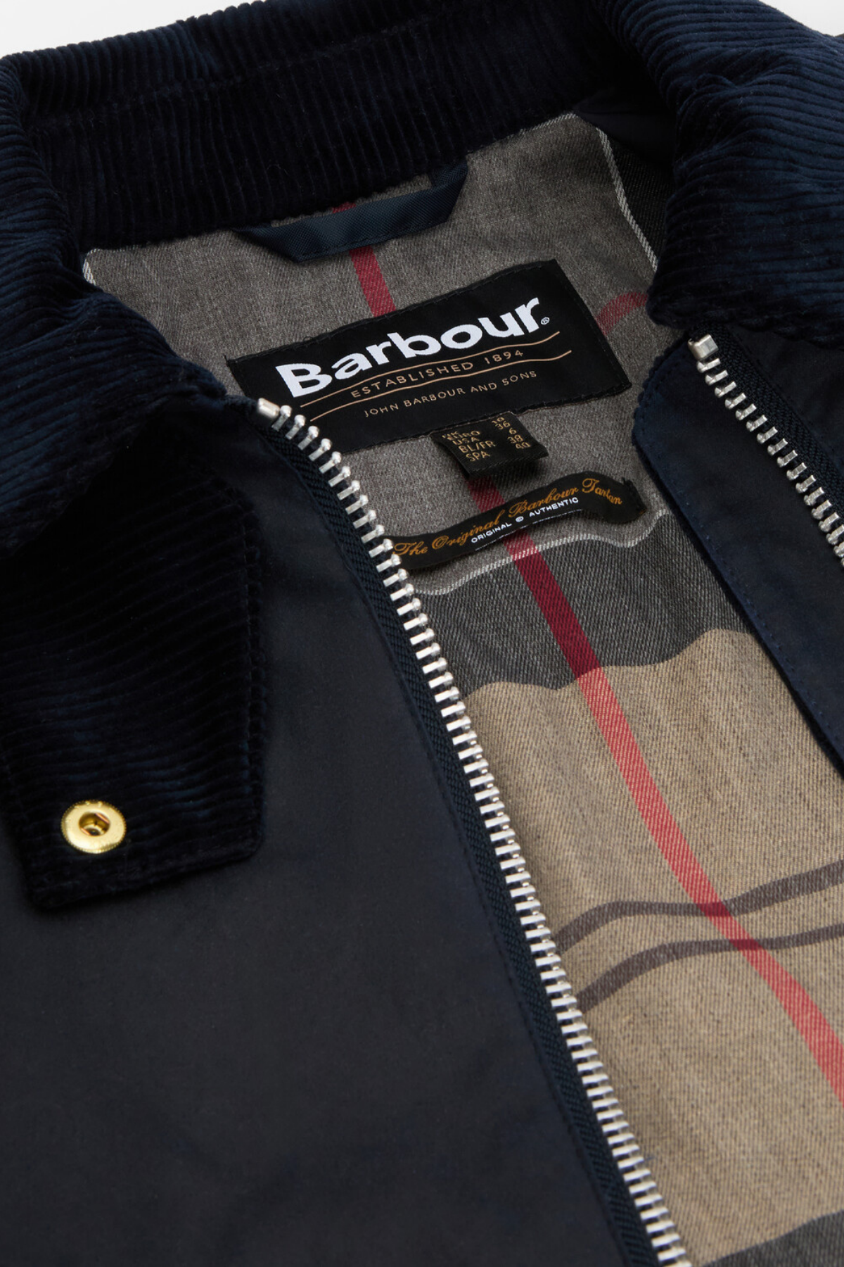Barbour Kettlewell Yağlı Ceket NY71 Royal Navy/Black/Dress Tartan