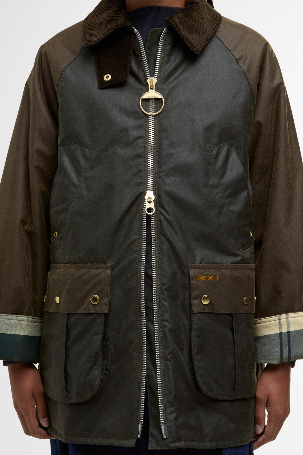 Barbour Kettlewell Yağlı Ceket OL99 Archive Olive-Beech-Ancient