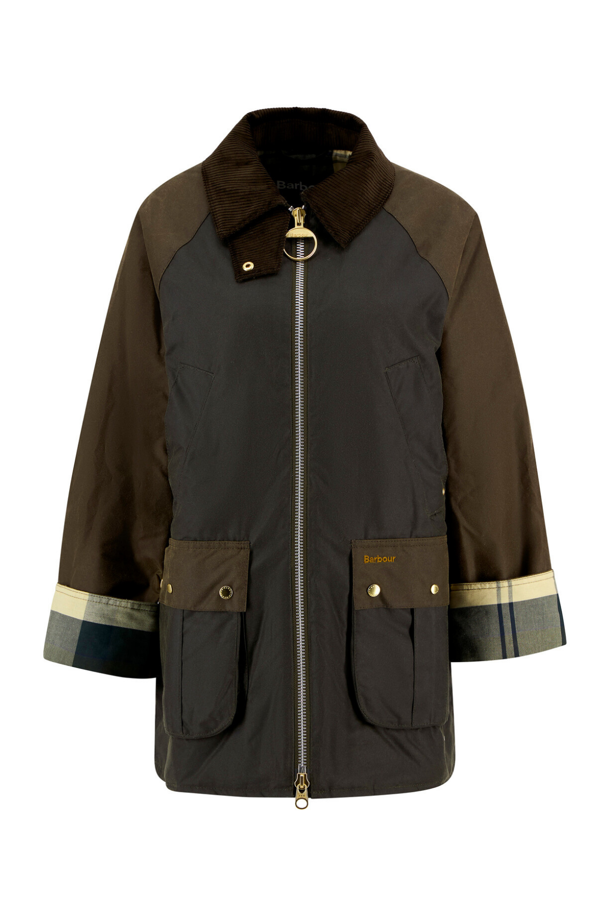 Barbour Kettlewell Yağlı Ceket OL99 Archive Olive-Beech-Ancient