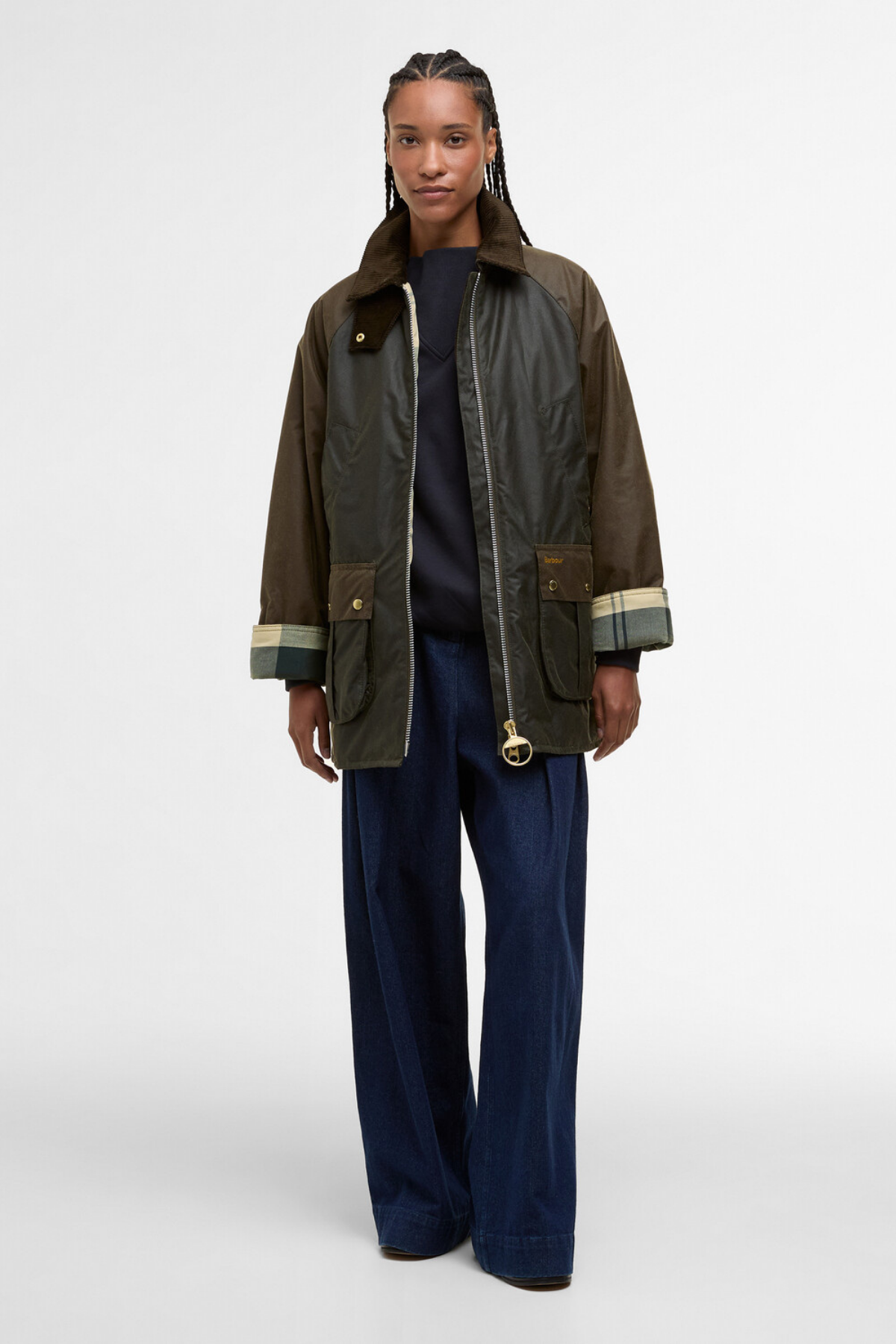 Barbour Kettlewell Yağlı Ceket OL99 Archive Olive-Beech-Ancient