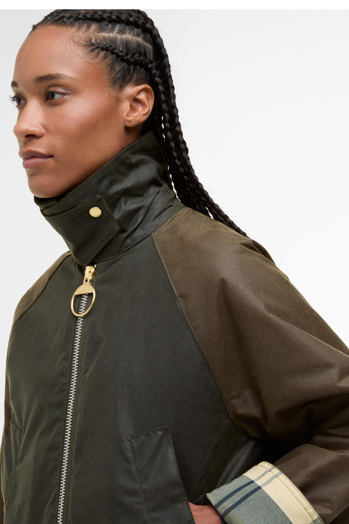 Barbour Kettlewell Yağlı Ceket OL99 Archive Olive-Beech-Ancient