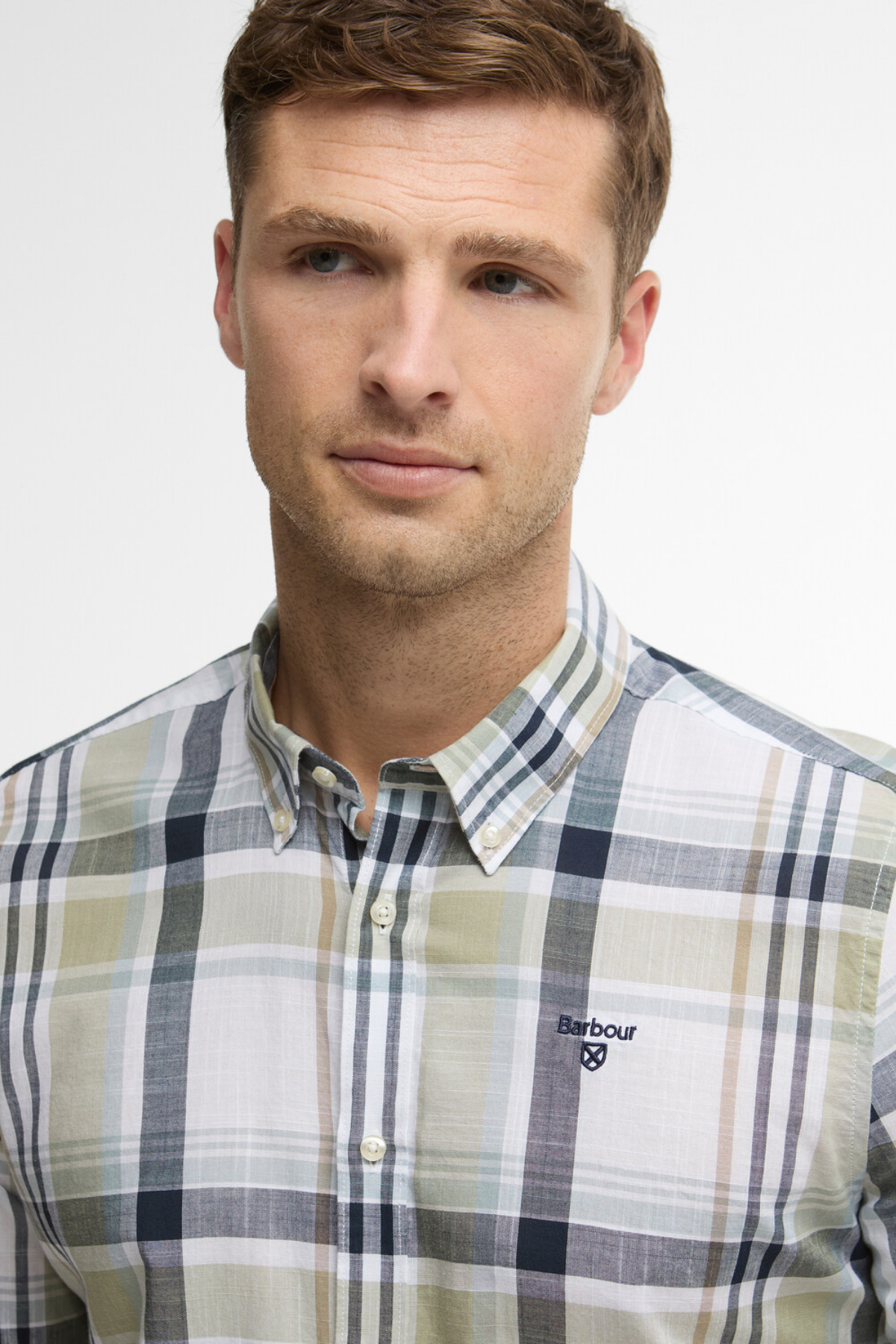 Barbour Kidd Tailored Gömlek GN34 Laurel Green