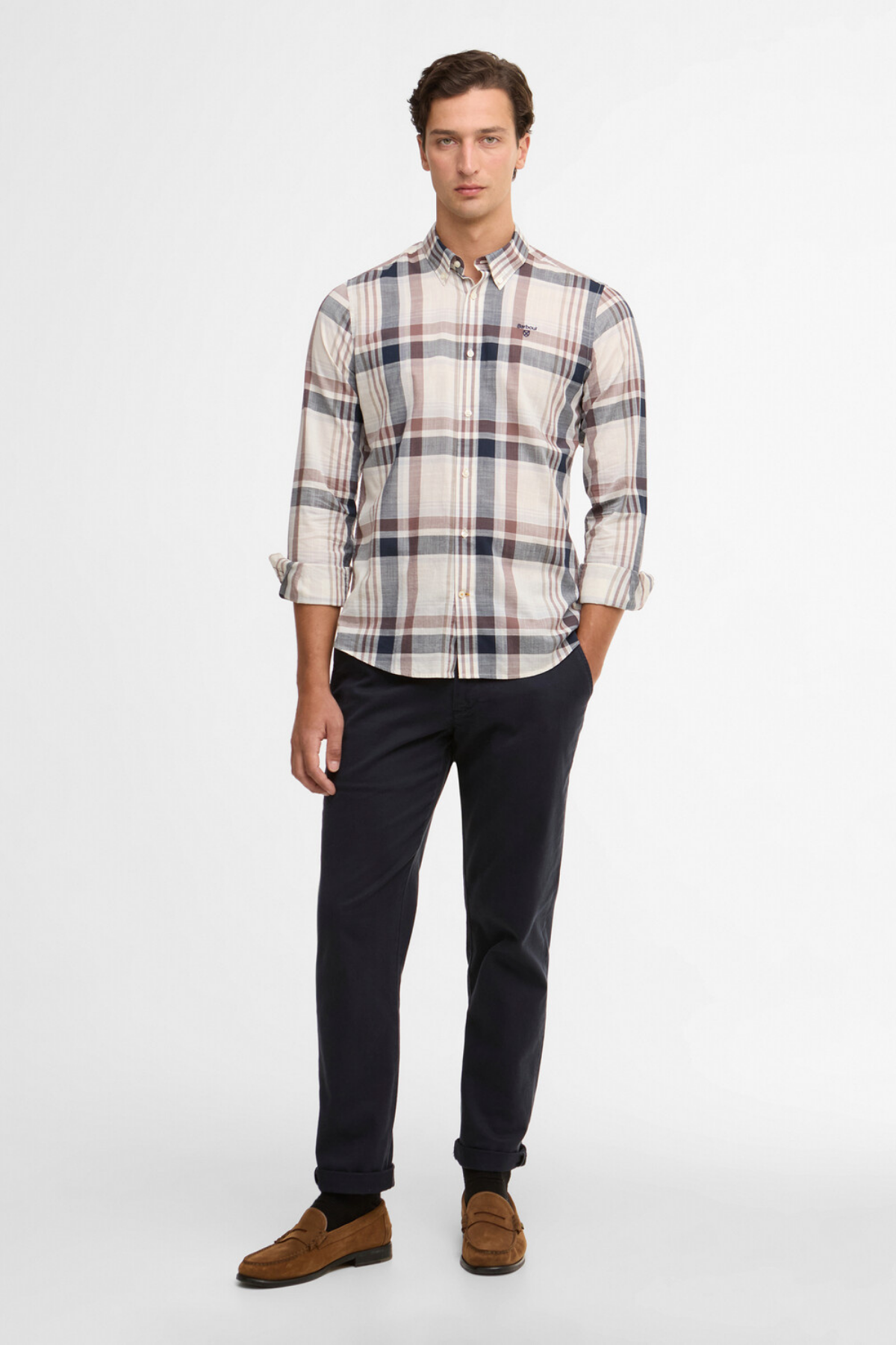 Barbour Kidd Tailored Gömlek WH32 Whisper White