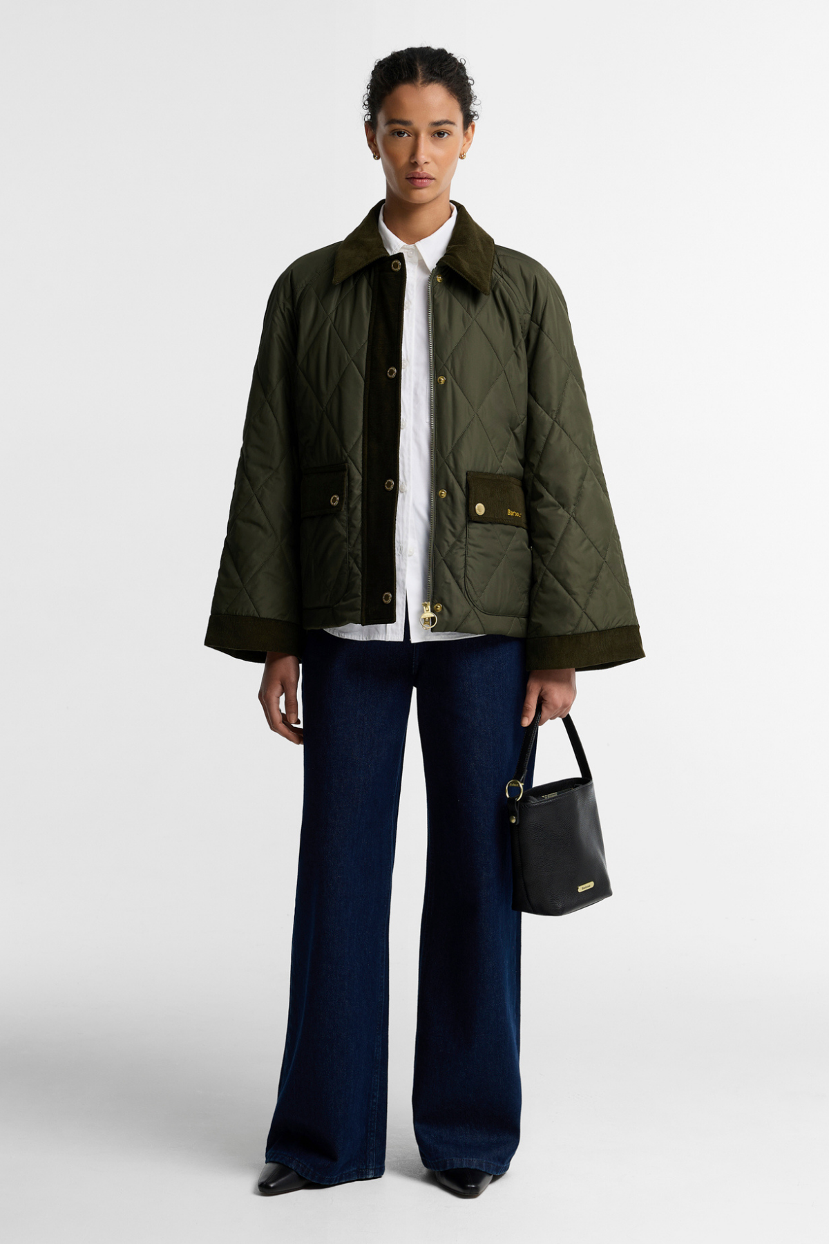 Barbour Kilnwick Kapitone Ceket OL71 Olive Shadow Classic