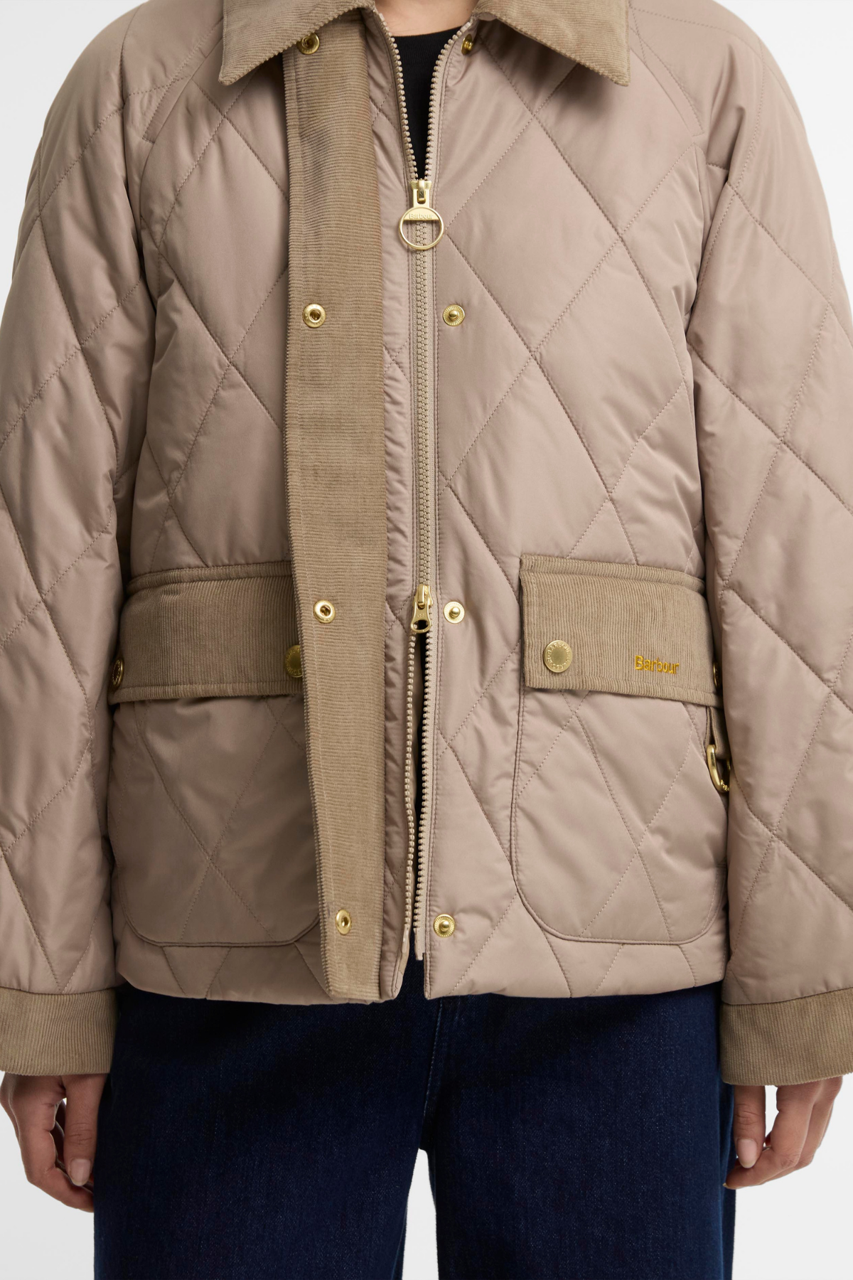 Barbour Kilnwick Kapitone Ceket SN31 Lt Trench/Ancient