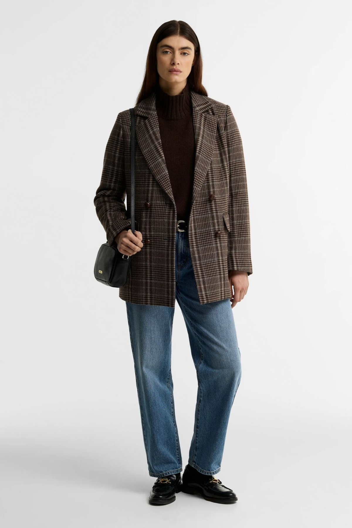 Barbour Kruvaze Tailored Ceket BR51 Price Of Wales Ganache