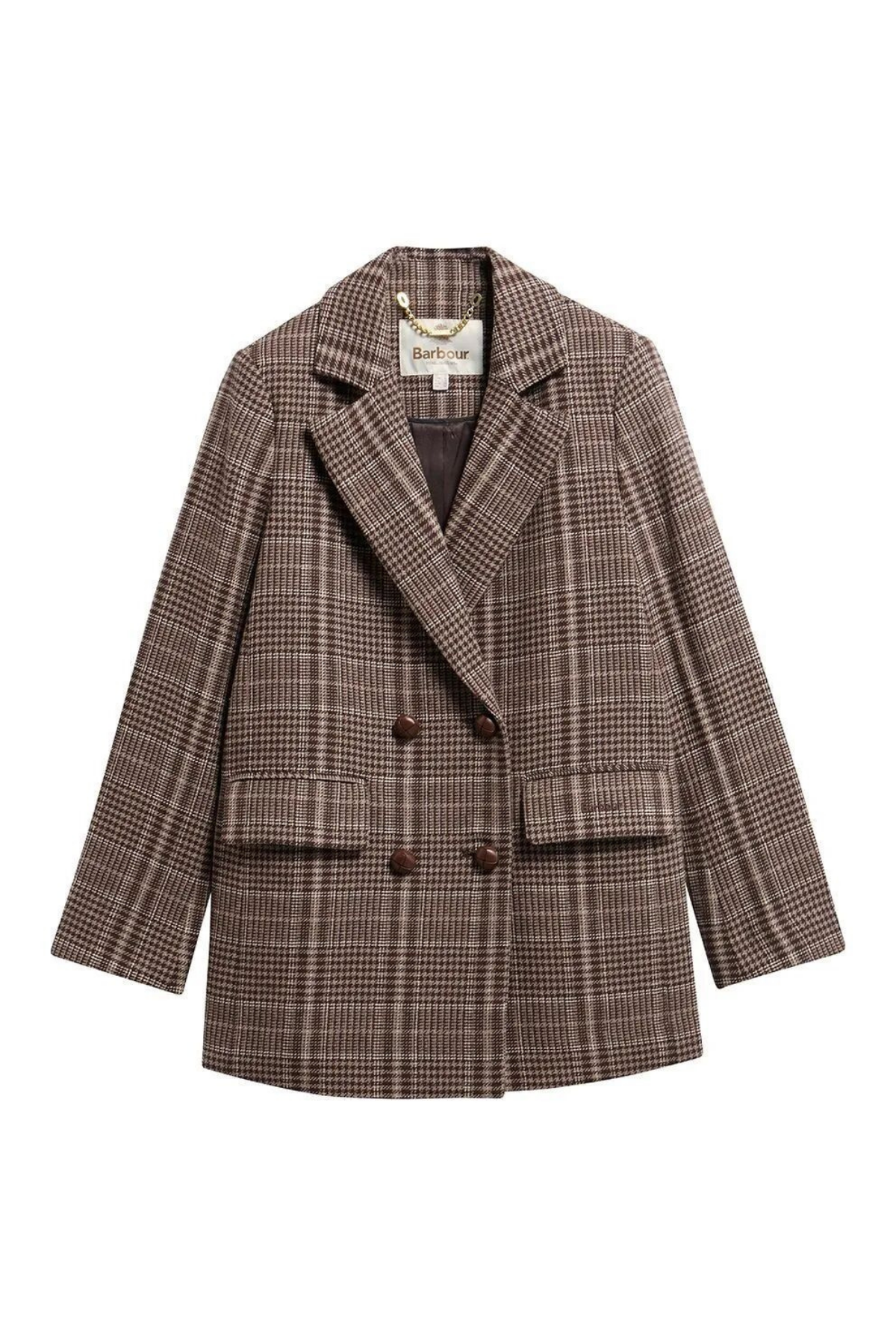 Barbour Kruvaze Tailored Ceket BR51 Price Of Wales Ganache
