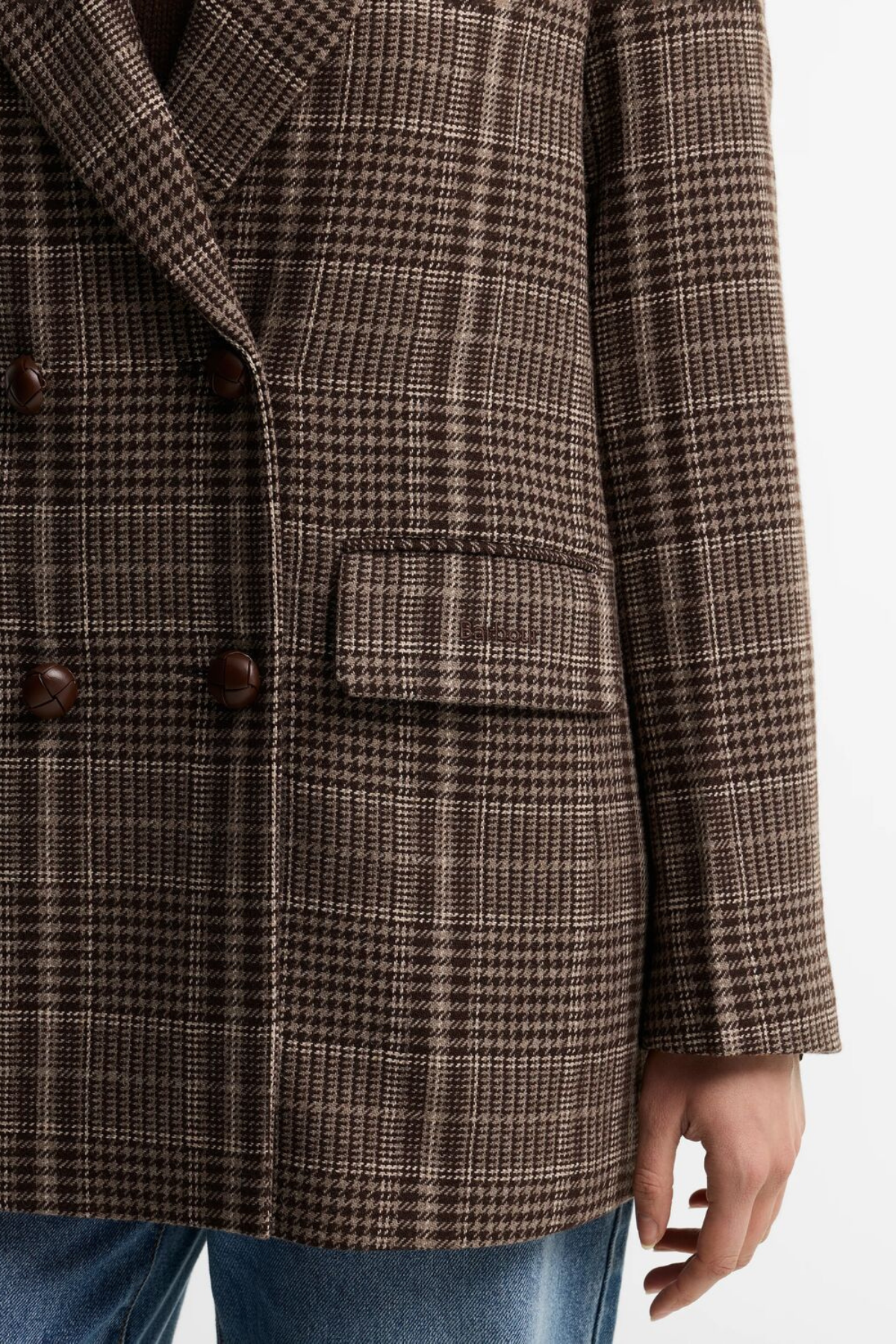 Barbour Kruvaze Tailored Ceket BR51 Price Of Wales Ganache