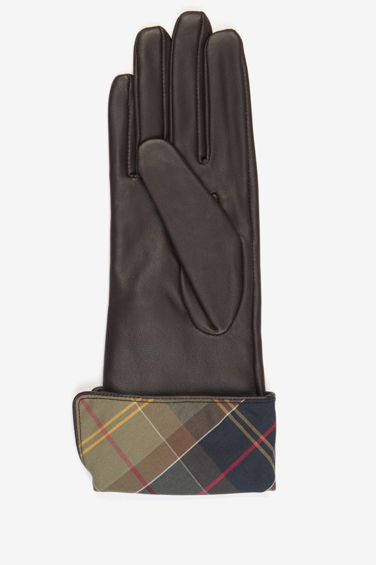 Barbour Lady Jane Leather Eldiven BR11 Choc Wıth