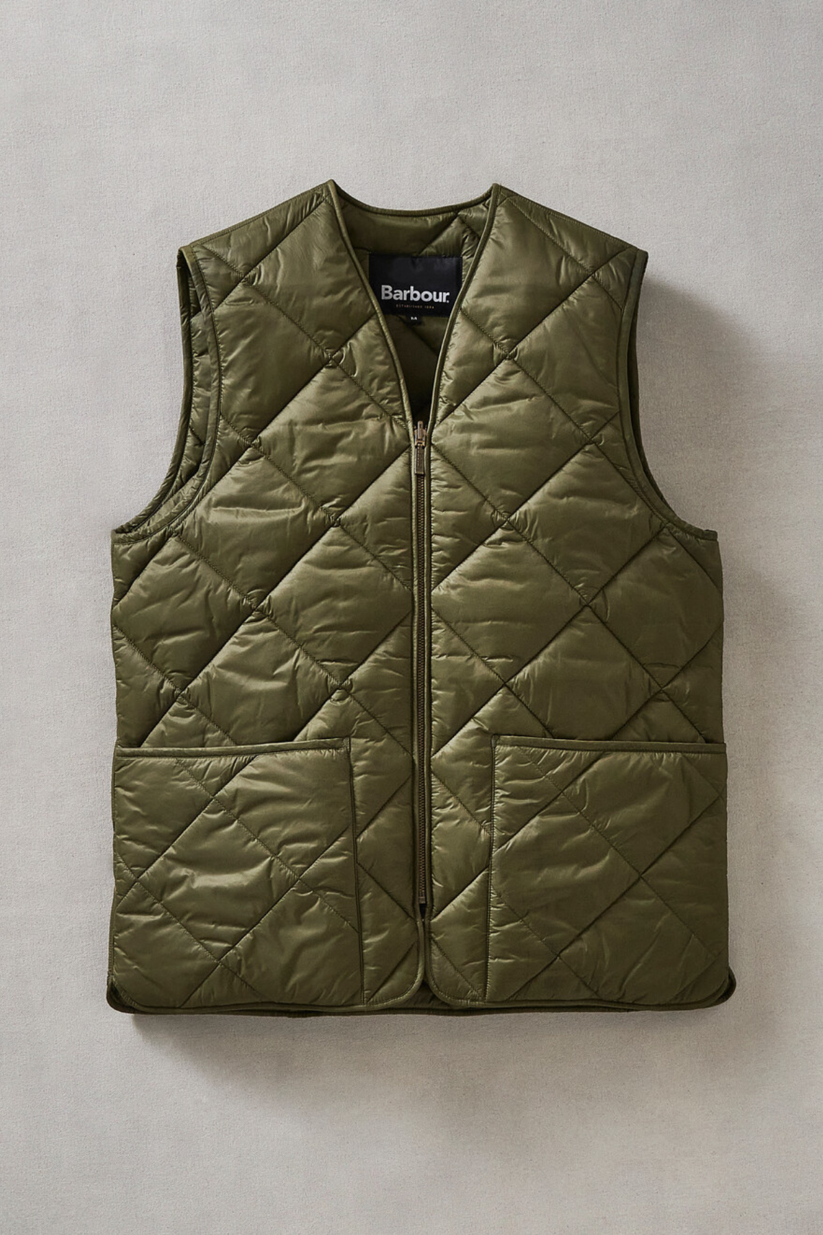 Barbour Large Box Kapitone İçlik-Yelek - Bedale, Beaufort, Ashby ve Bristol ceketler ile uyumludur GN55 Forest Green/Classic