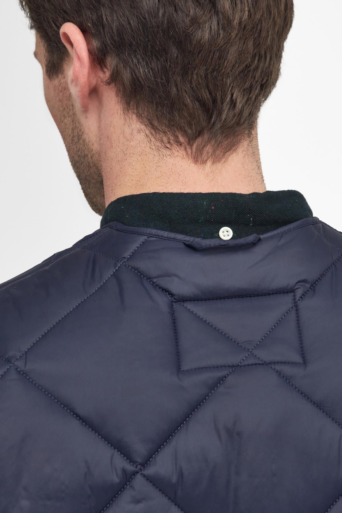 Barbour Large Box Kapitone Yelek NY71 Navy