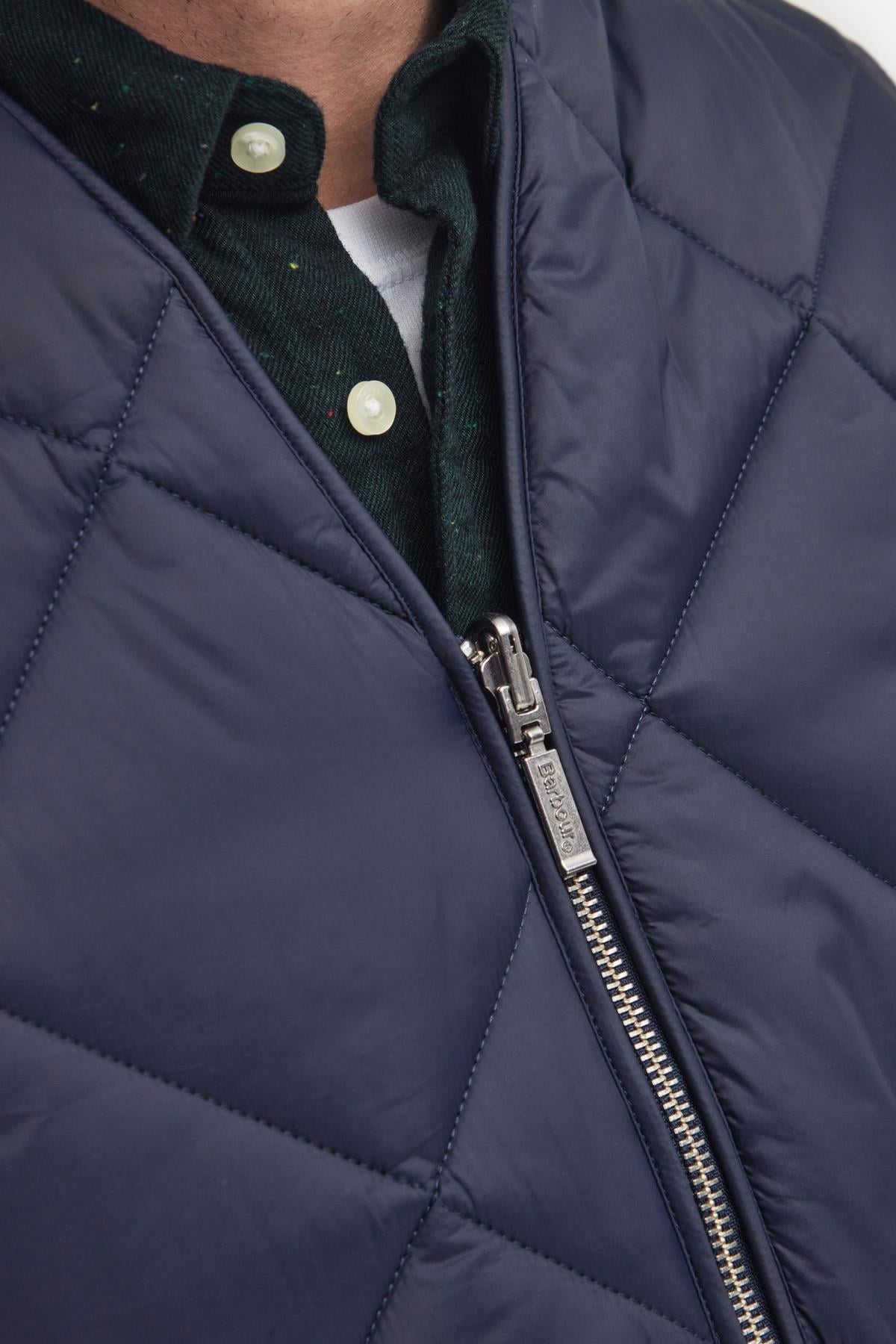 Barbour Large Box Kapitone Yelek NY71 Navy