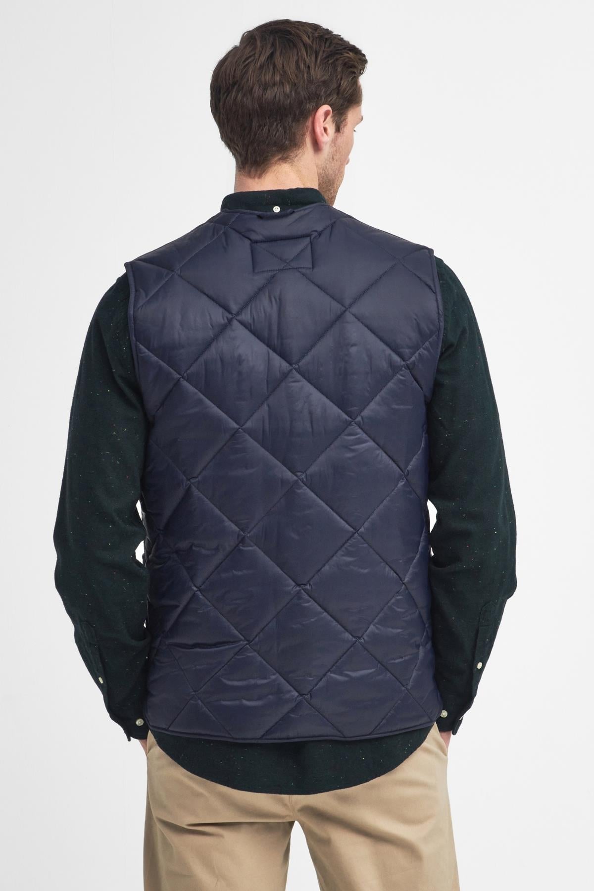 Barbour Large Box Kapitone Yelek NY71 Navy