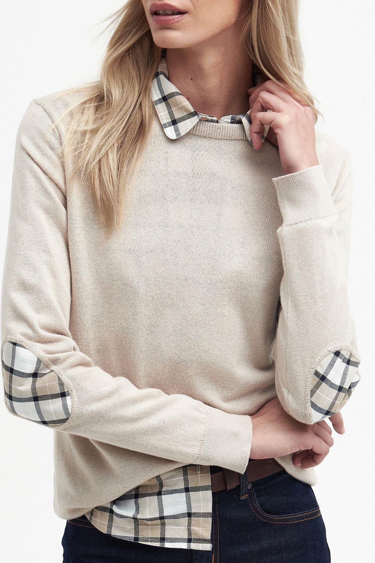 Barbour Lavender Crew Neck Kazak BE13 Sand