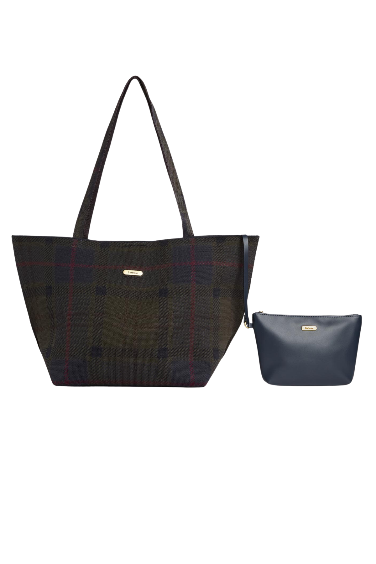 Barbour Layla Tartan Large Kol Çantası TN43 Shadow Classic Tartan