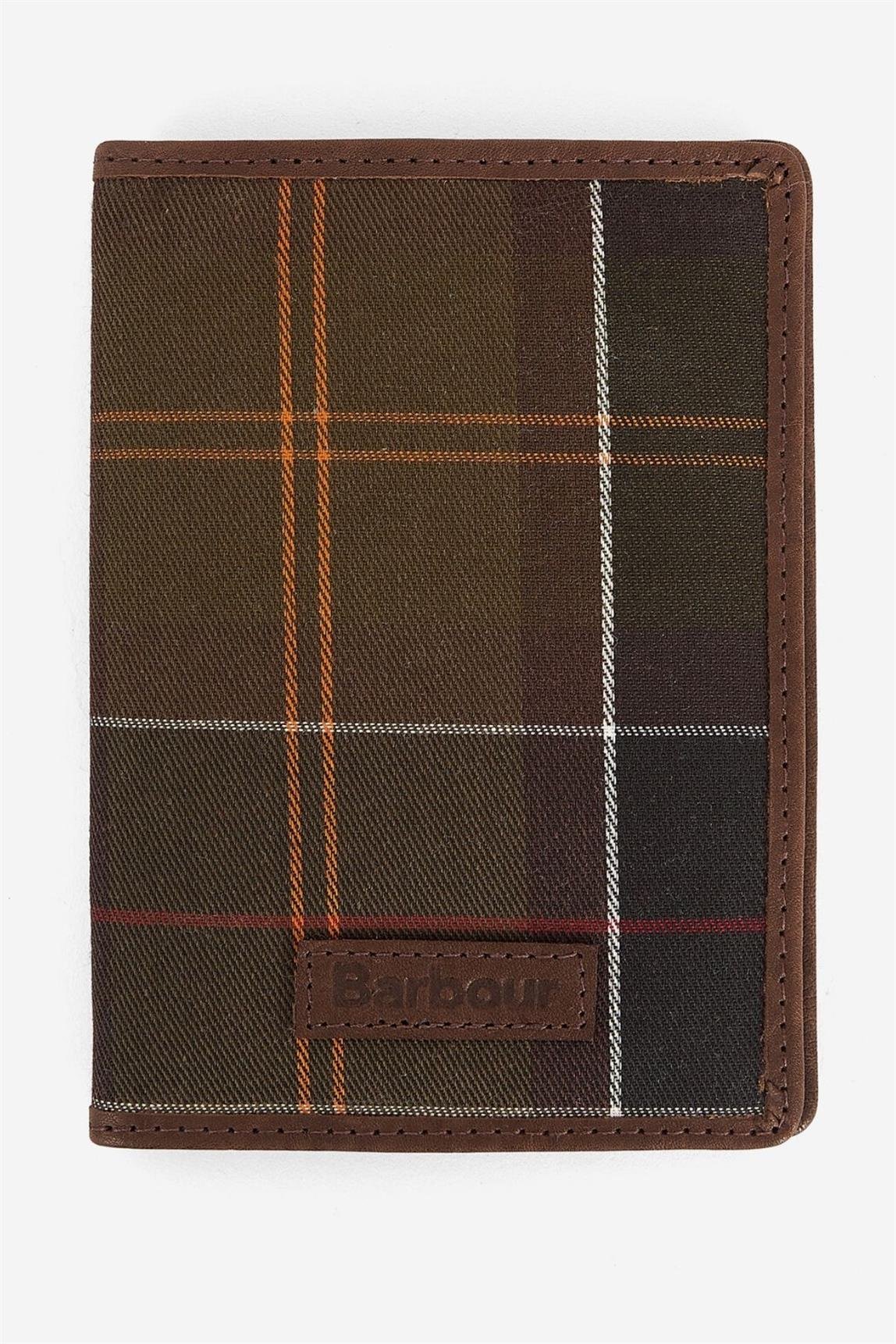 Barbour Leather & Tartan Seyehat Hediye Set TN11 Classic/Brown