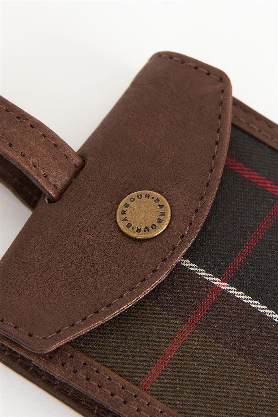 Barbour Leather & Tartan Seyehat Hediye Set TN11 Classic/Brown