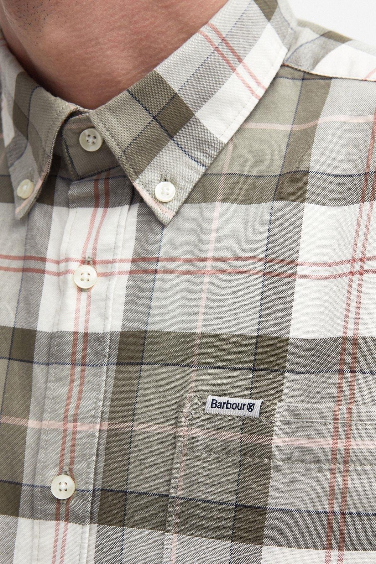 Barbour Lewis Tailored Gömlek TN24 Glenmore Olive Tartan
