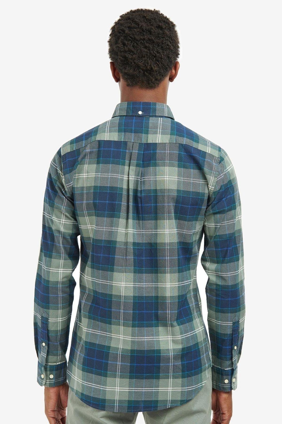 Barbour Lewis Tailored Gömlek TN29 Kielder Blue Tartan