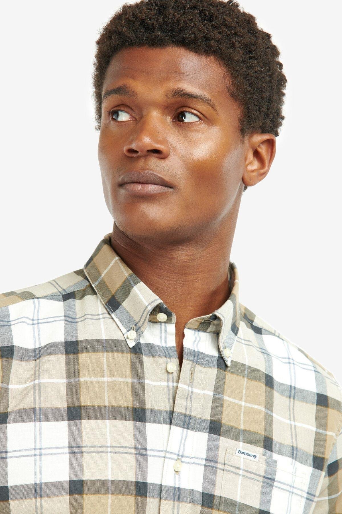 Barbour Lewis Tailored Gömlek TN88 Amble Sand Tartan