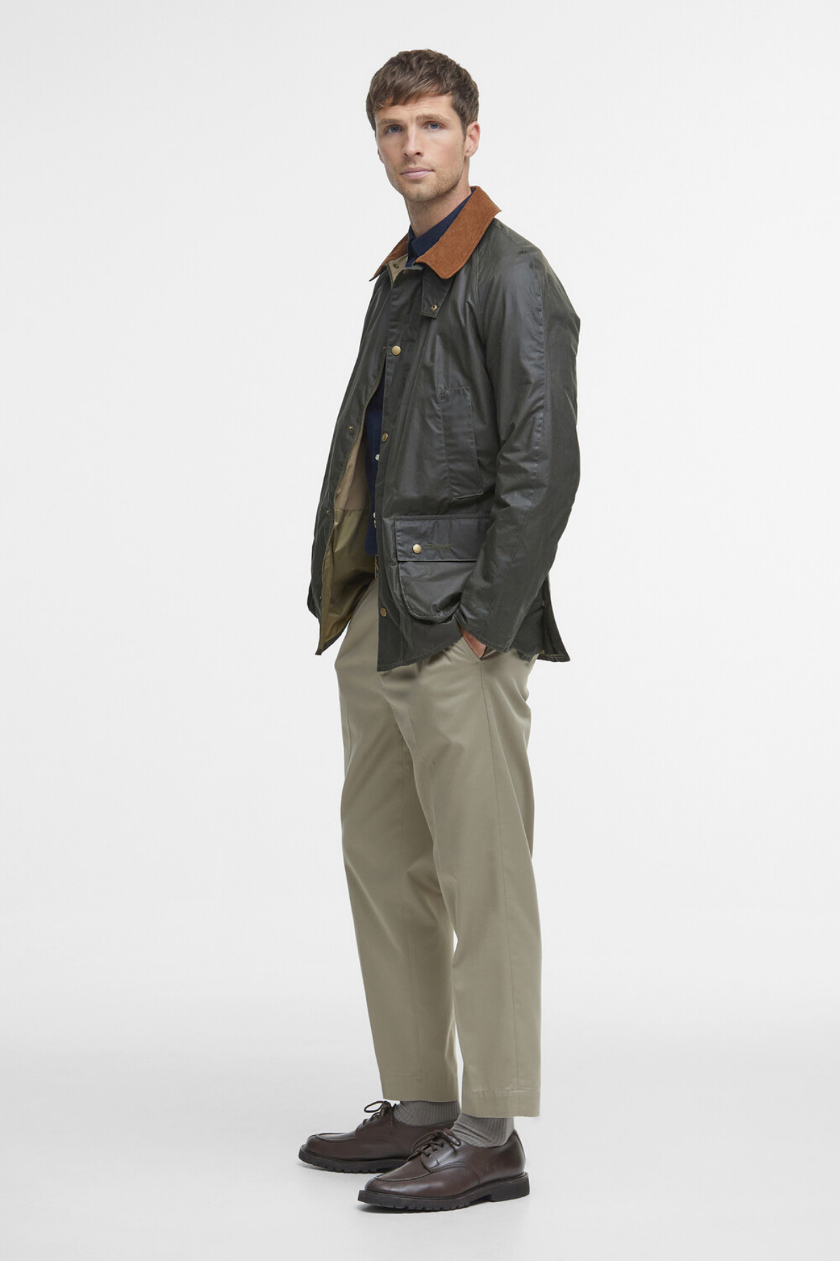 Barbour Lightweight (4oZ) Ashby Yağlı Ceket OL51 Olive