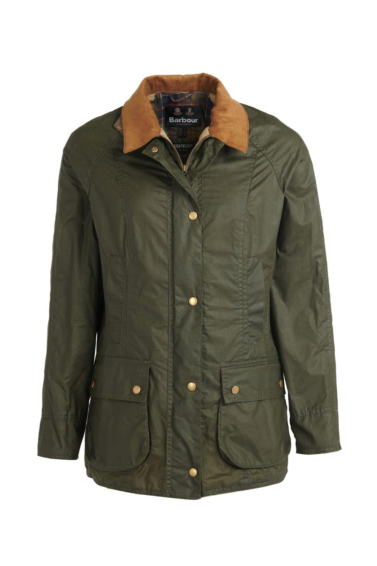 Barbour Lightweight (4oz) Beadnell Yağlı Ceket OL51 Archive Olive