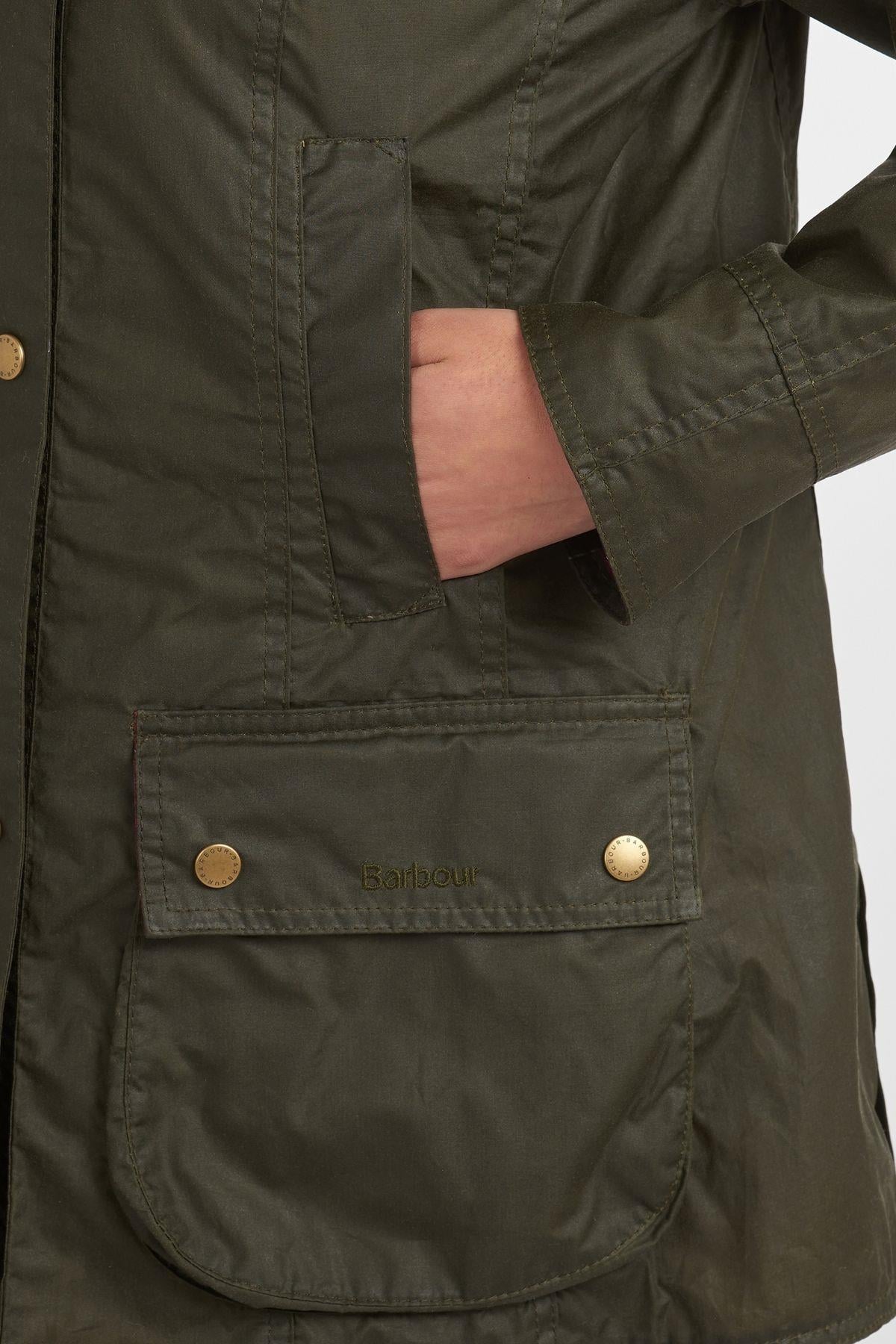Barbour Lightweight (4oz) Beadnell Yağlı Ceket OL51 Archive Olive