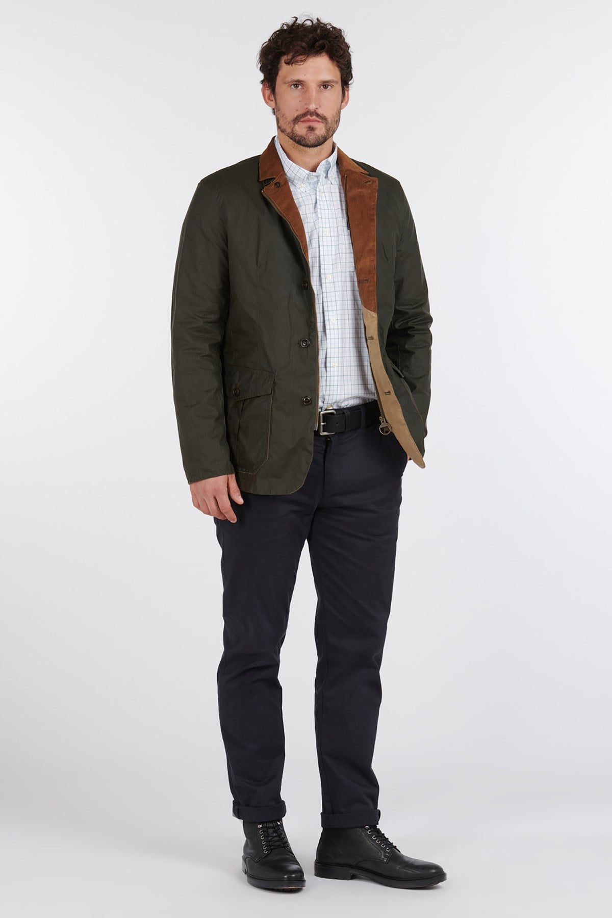 Barbour Lightweight Sander Yağlı ceket OL51 Archive Olive
